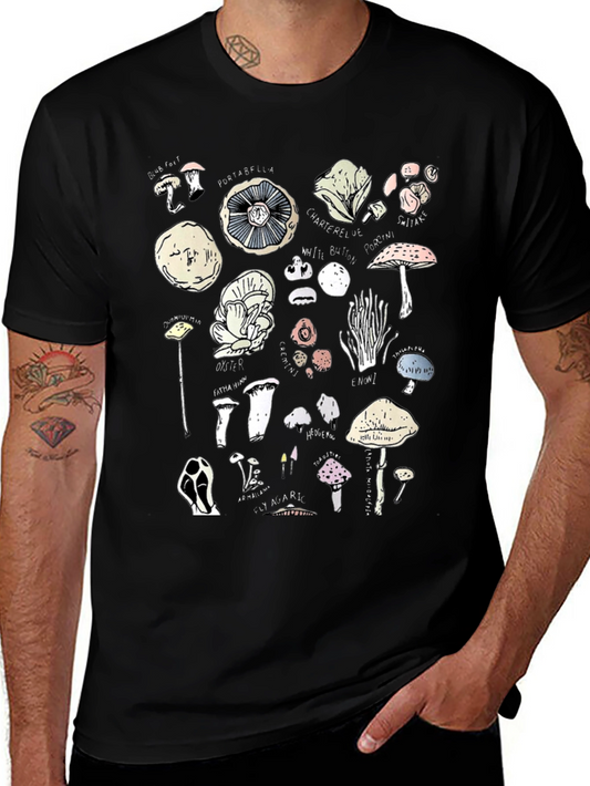 Mushroom Variety Graphic T-Shirt - Unisex