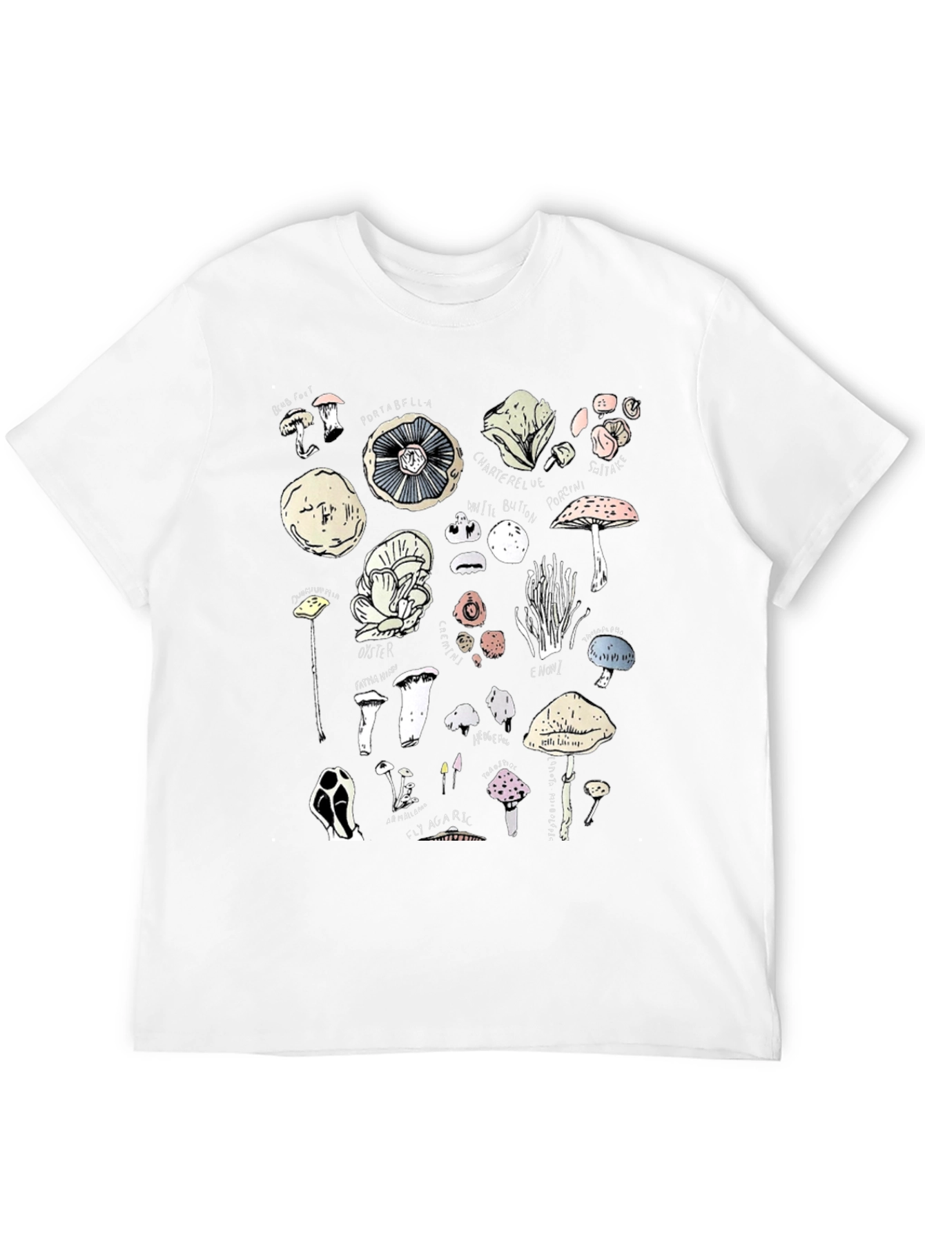 Mushroom Variety Graphic T-Shirt - Unisex