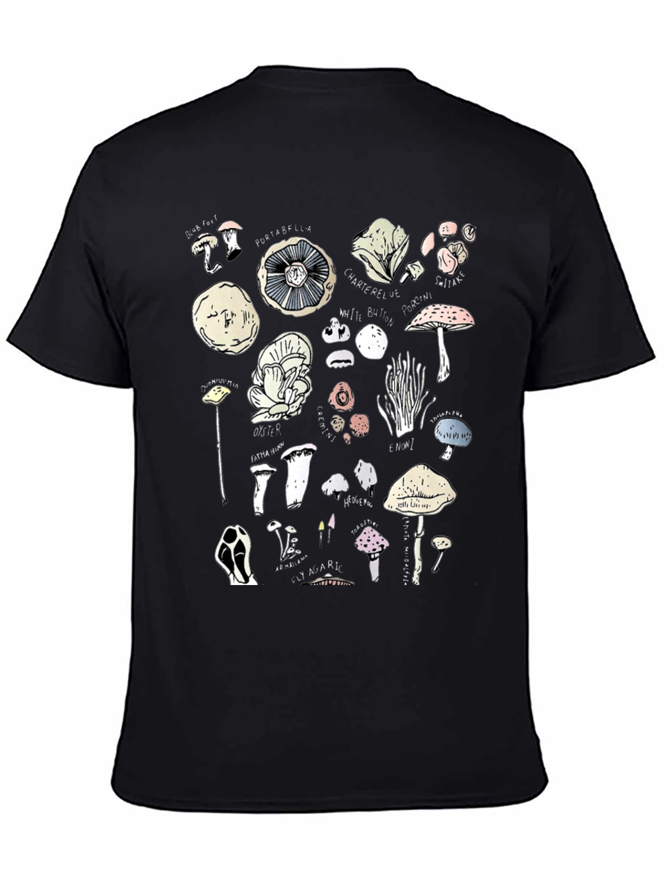 Mushroom Variety Graphic T-Shirt - Unisex