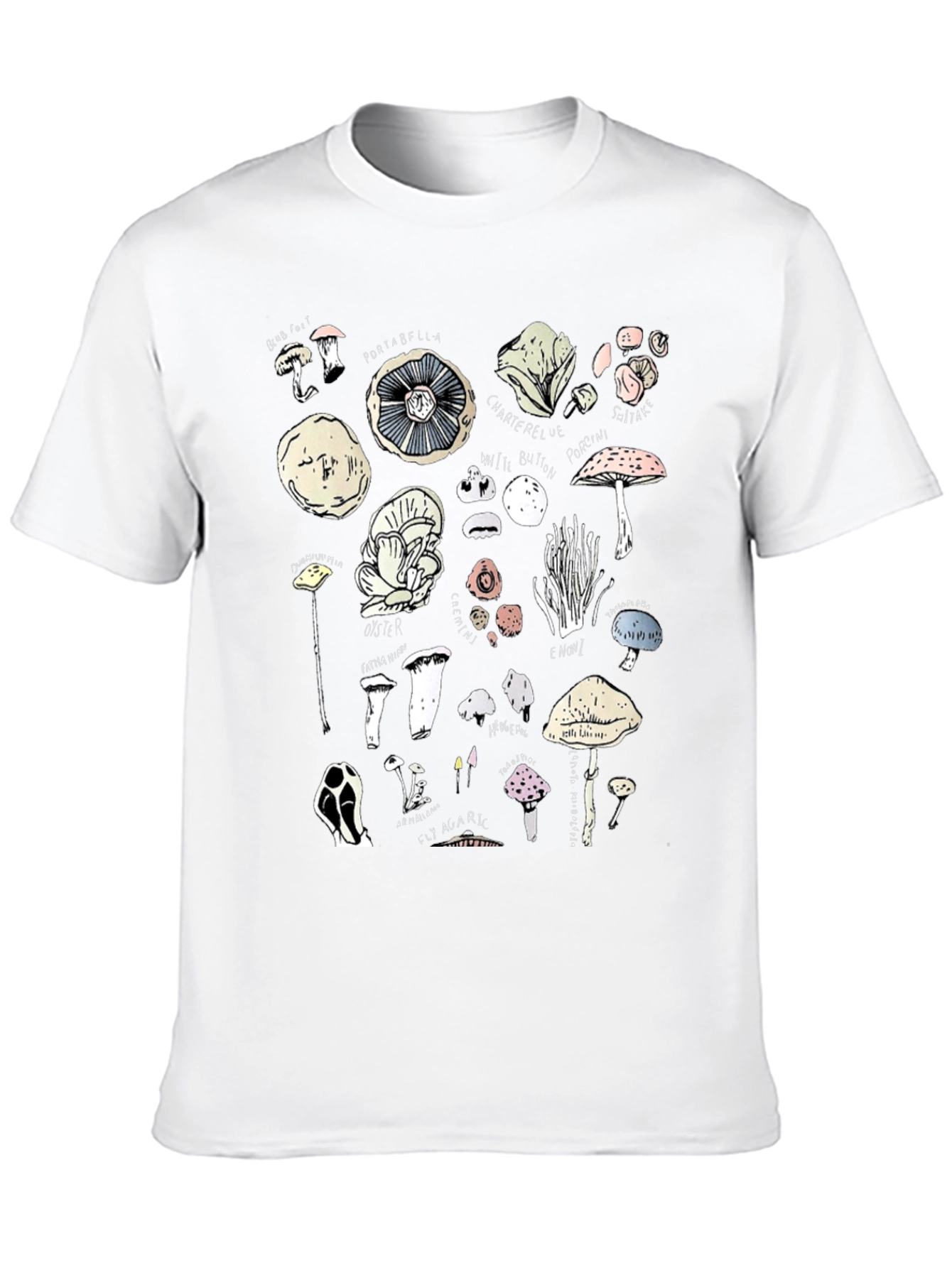 Mushroom Variety Graphic T-Shirt - Unisex