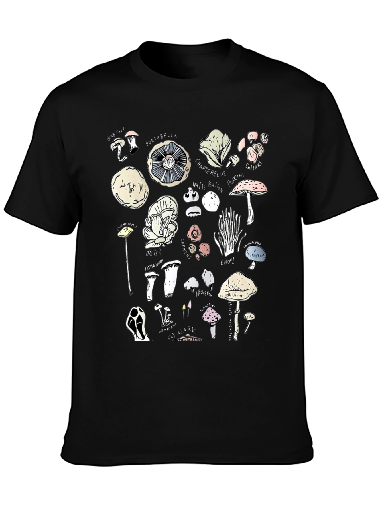Mushroom Variety Graphic T-Shirt - Unisex