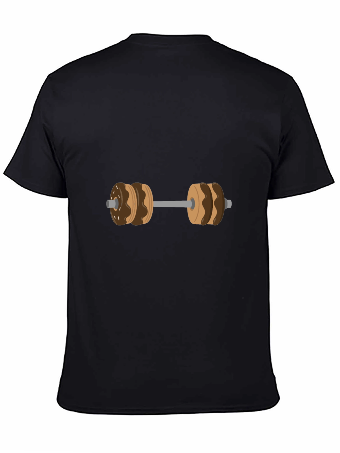 Donut Dumbbell Graphic Tee - Funny Workout Shirt