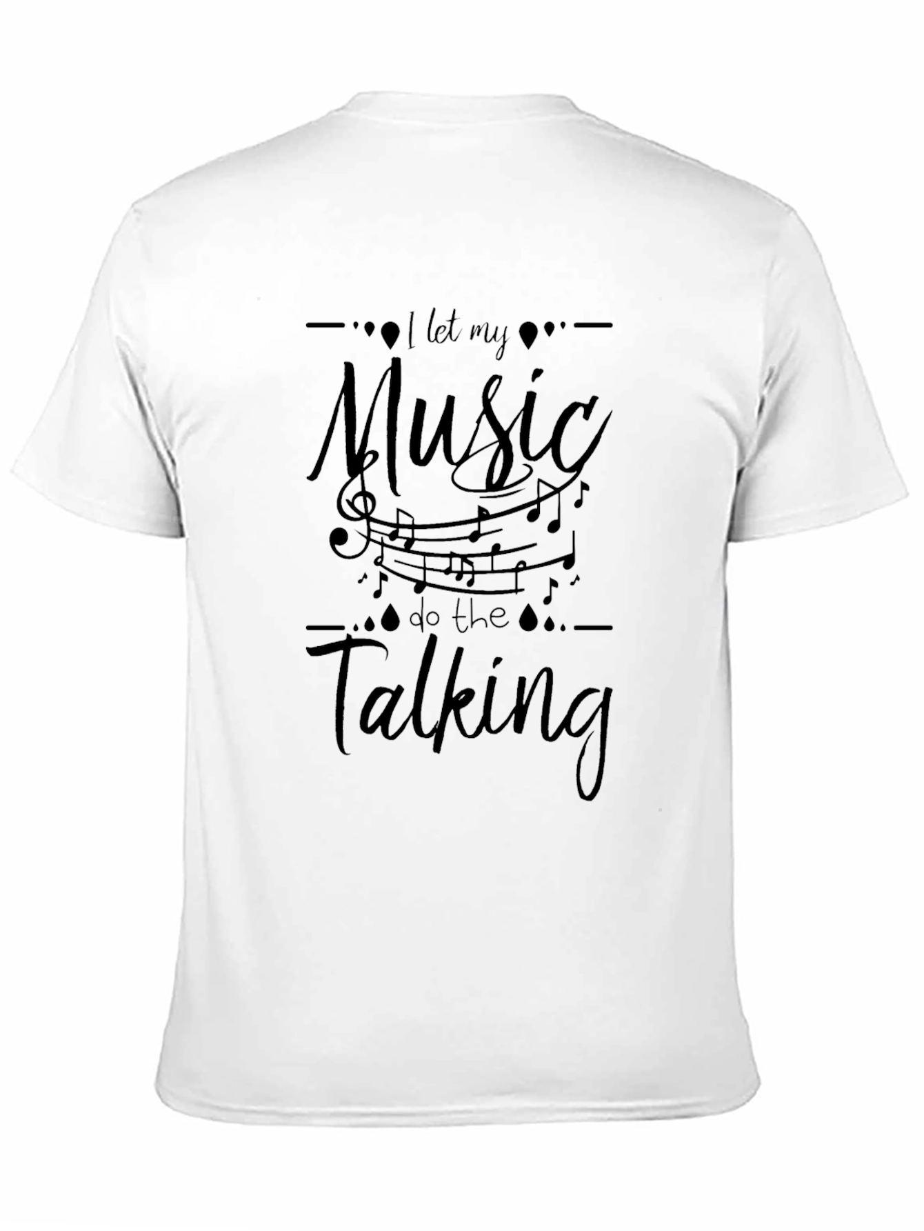 Music Speaks T-Shirt - Stylish Black Tee
