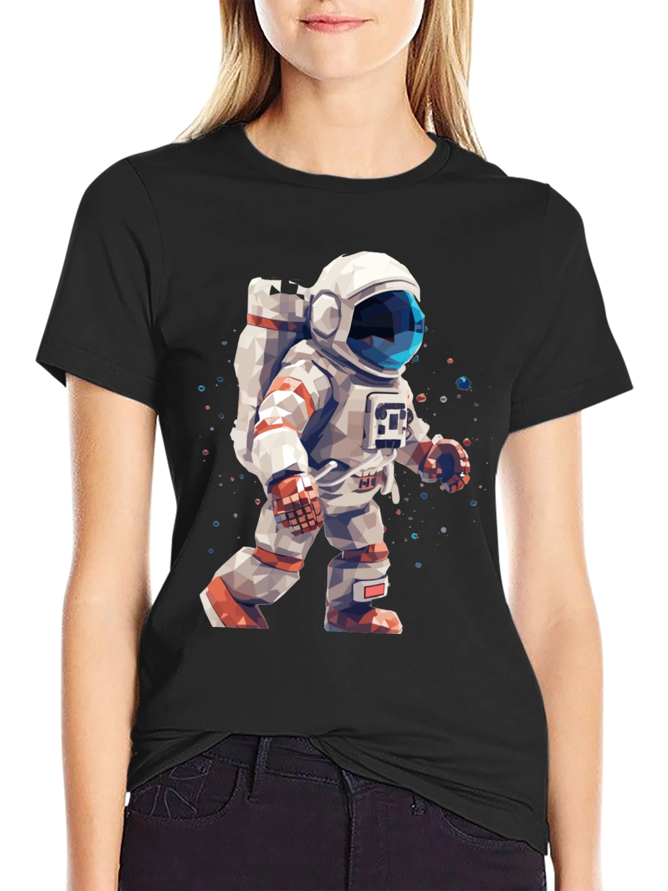 Astronaut Graphic Black T-Shirt