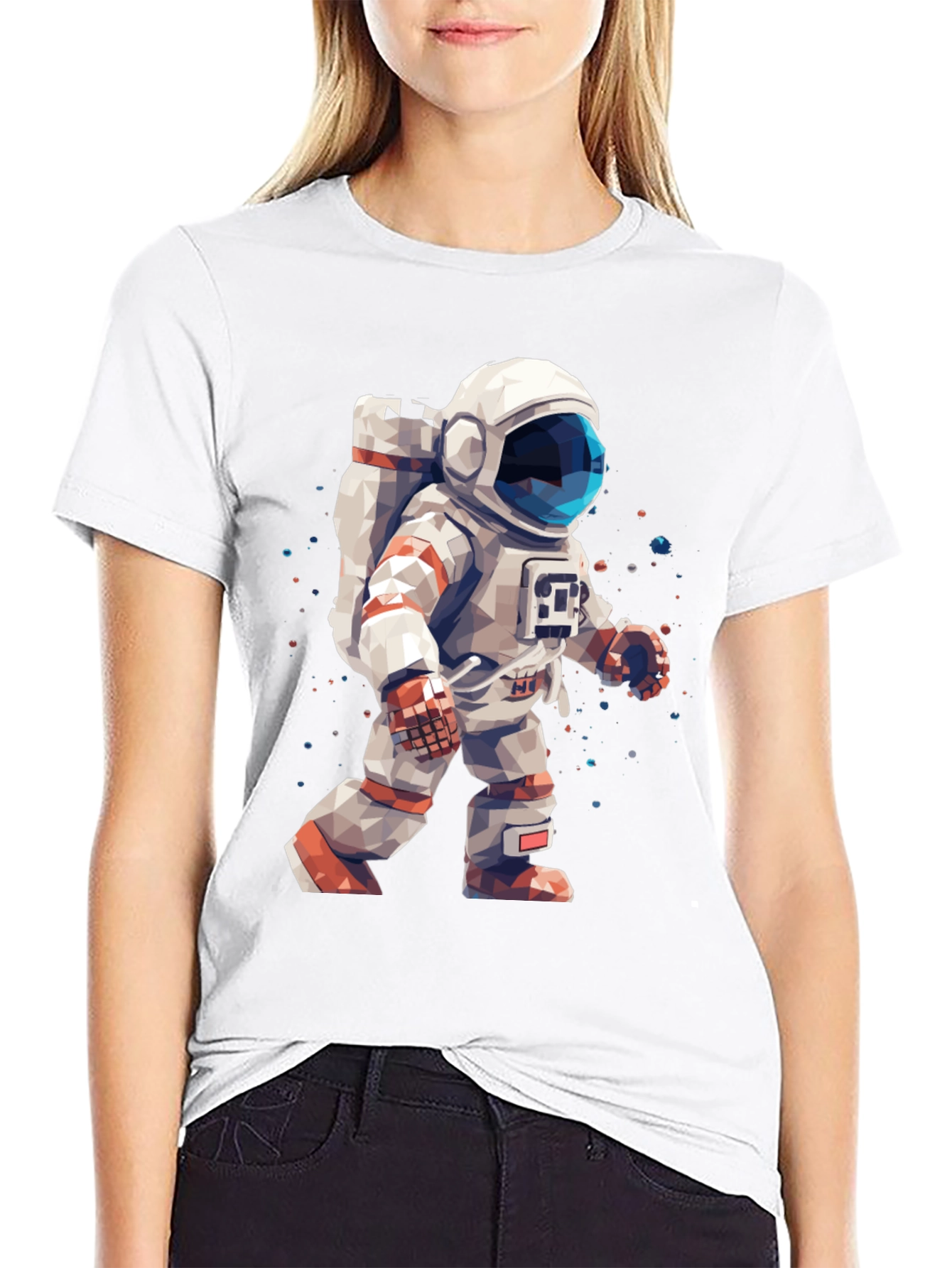 Astronaut Graphic Black T-Shirt