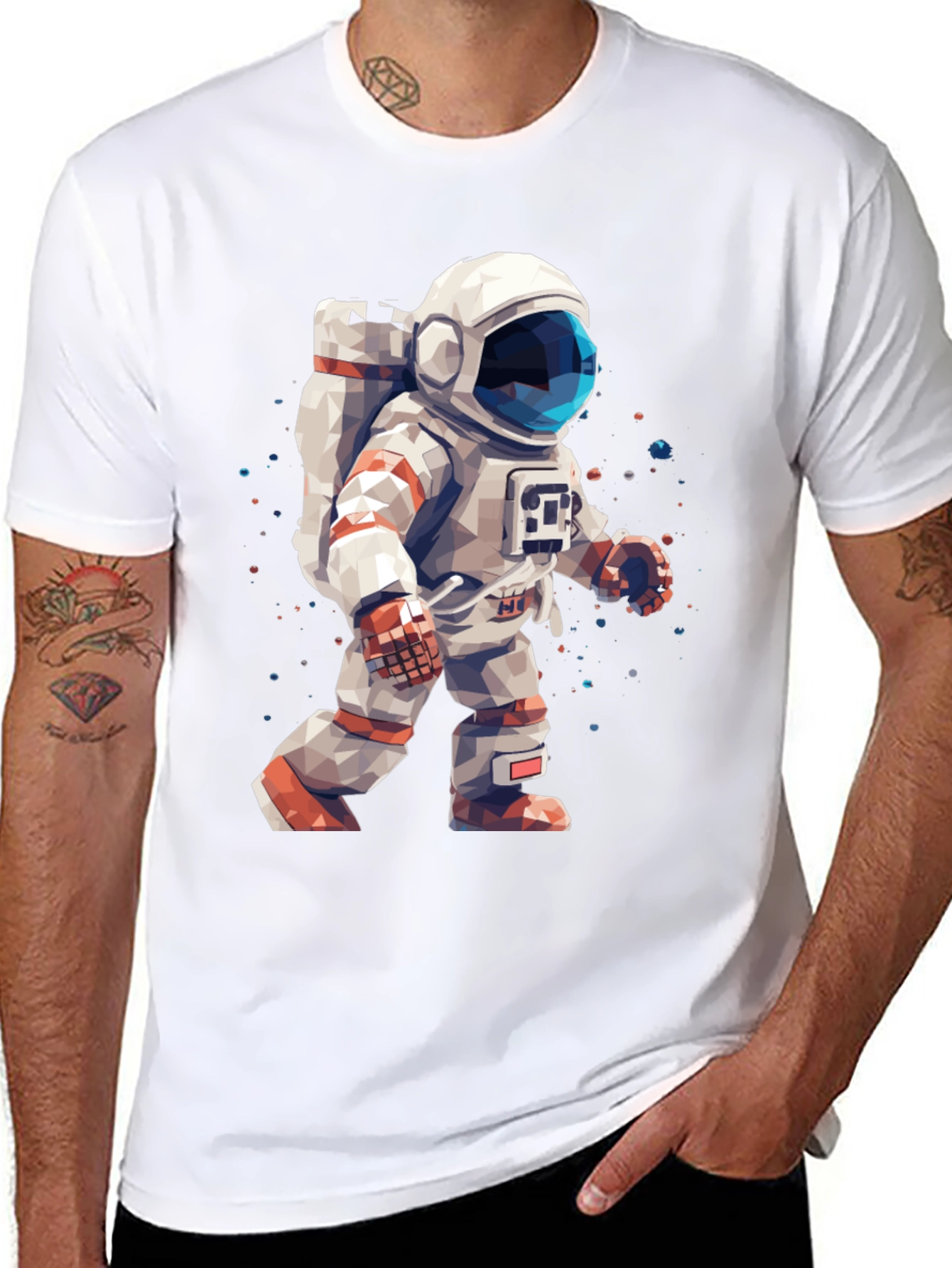 Astronaut Graphic Black T-Shirt