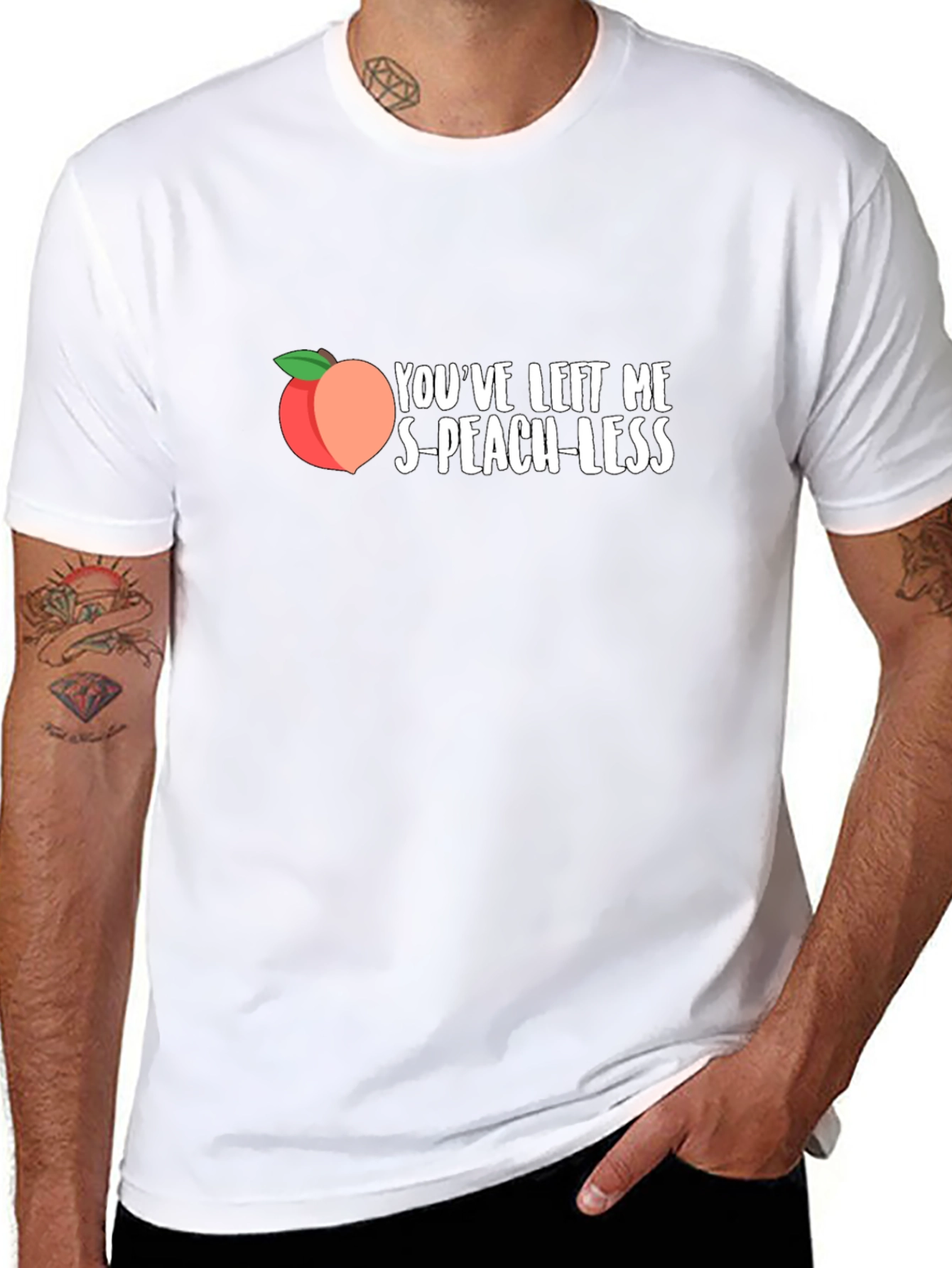 S-Peach-less Funny Graphic T-Shirt