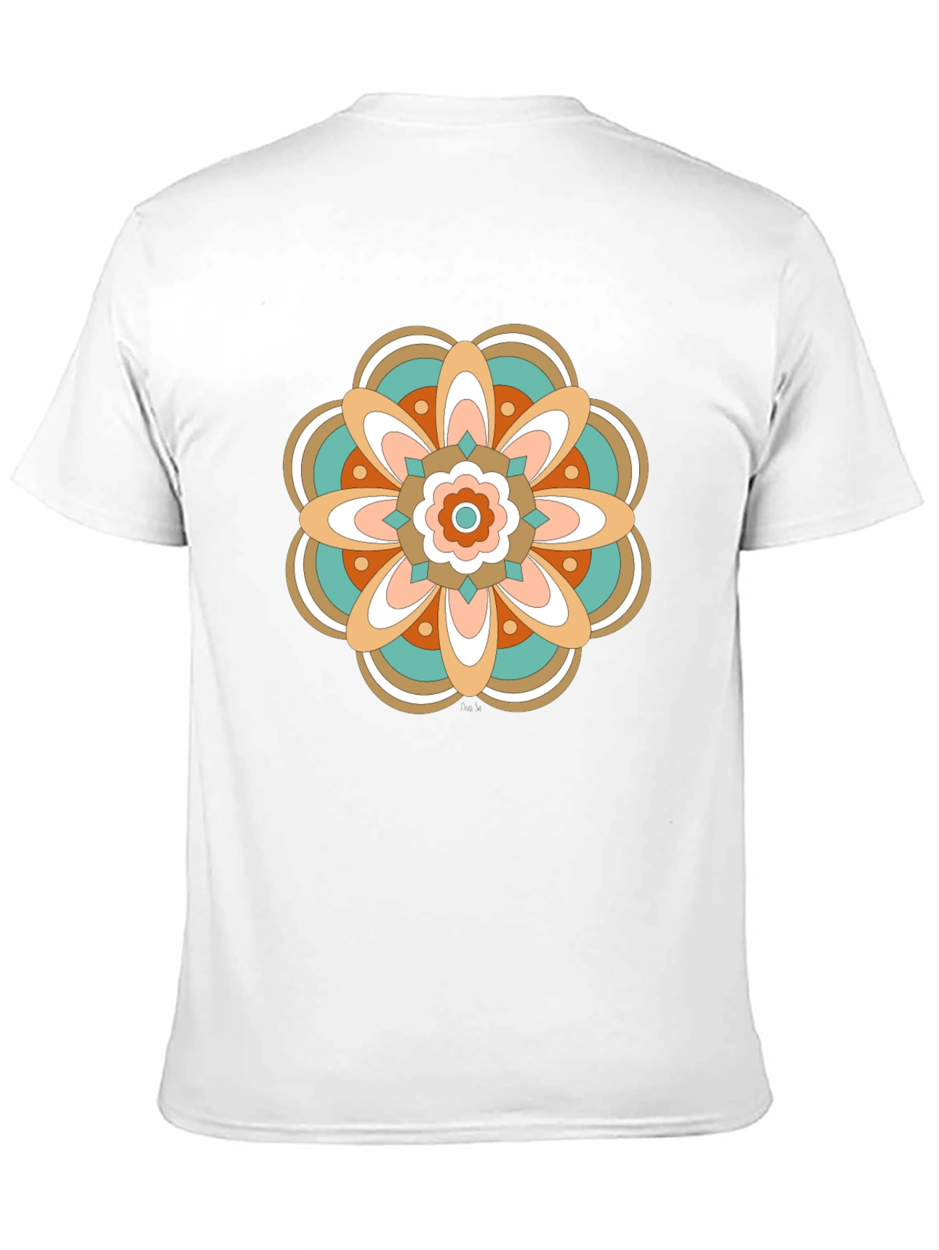 Retro Floral Mandala Graphic T-Shirt