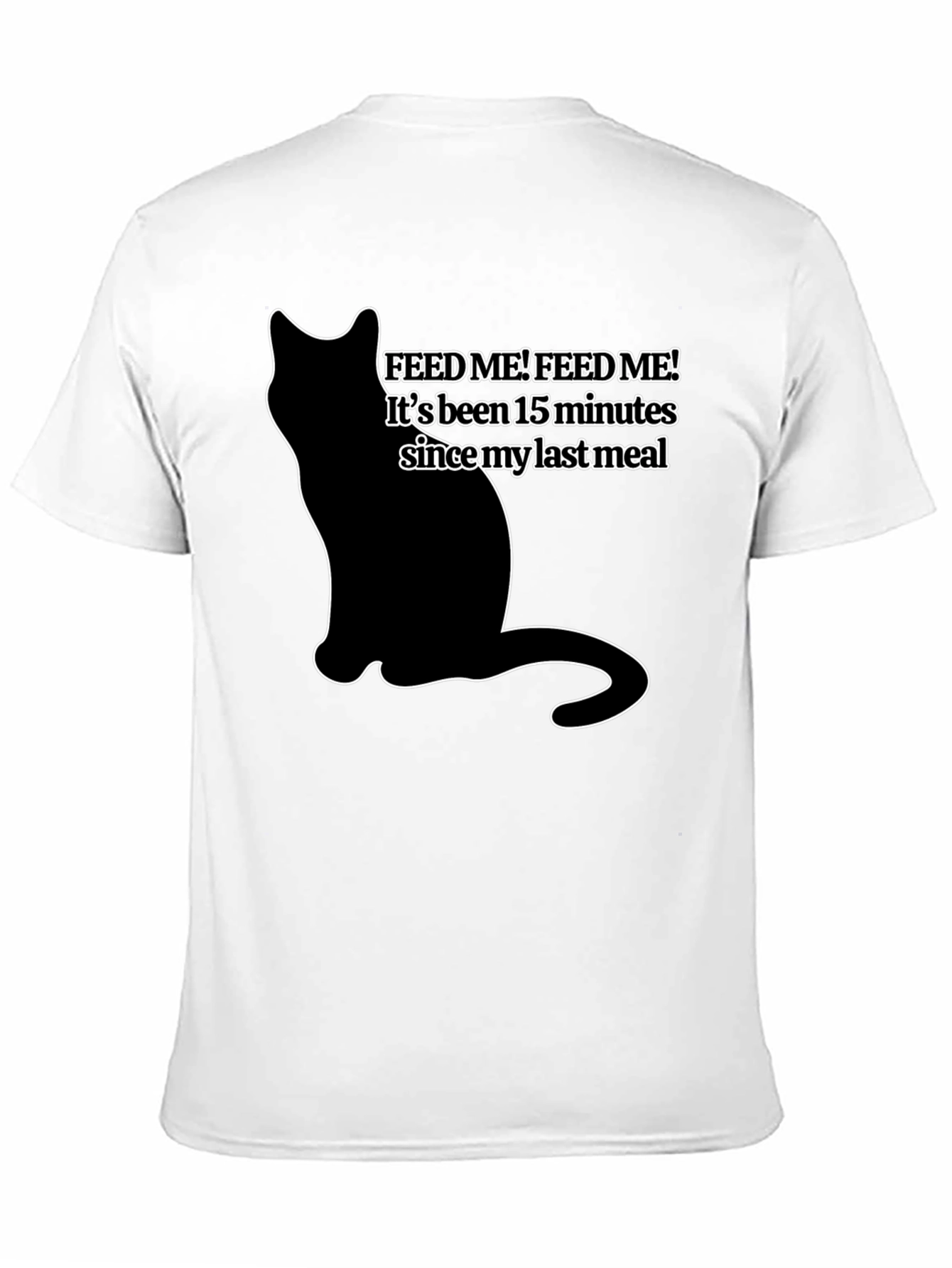Feed Me Cat T-Shirt - Funny Pet Lover Tee