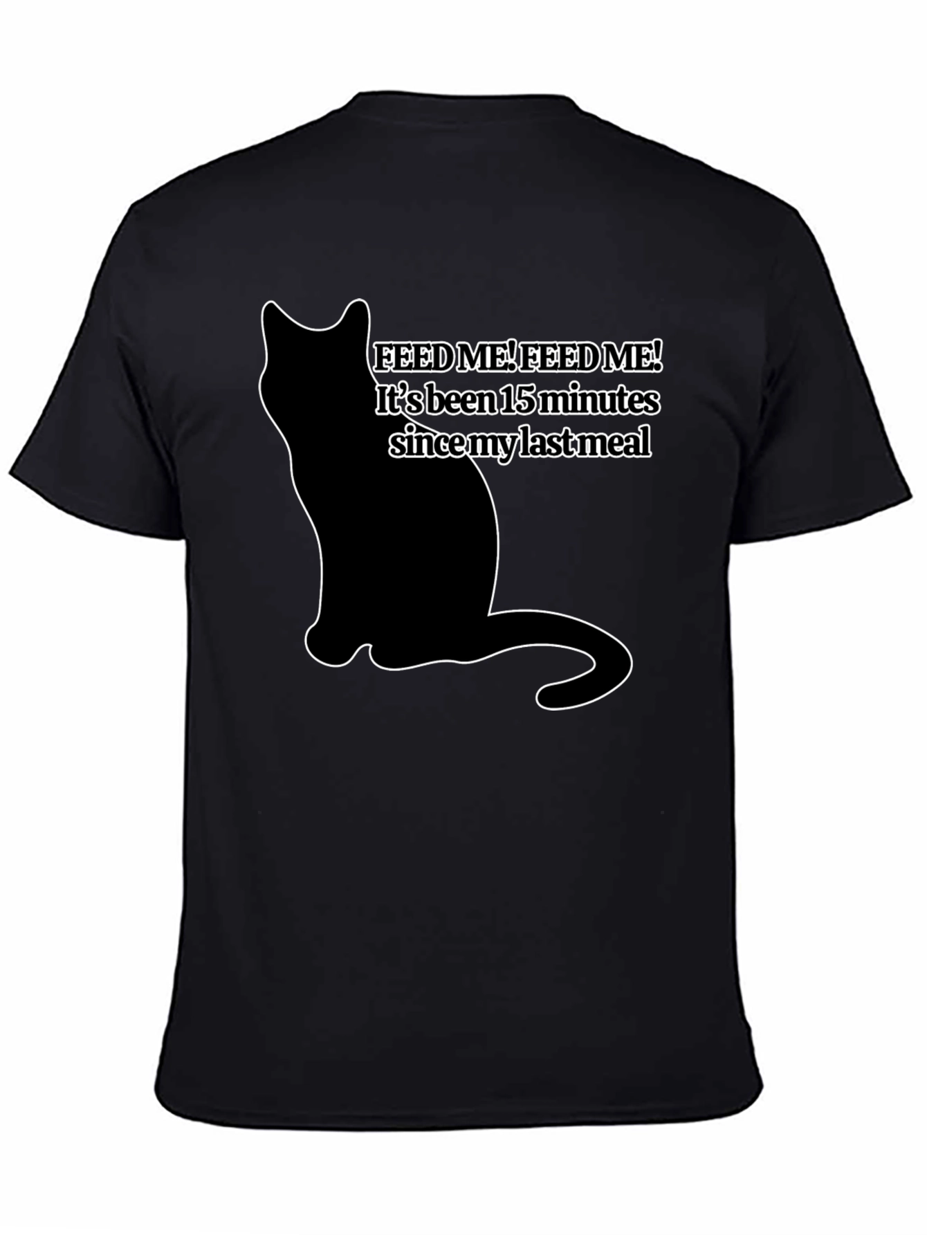 Feed Me Cat T-Shirt - Funny Pet Lover Tee
