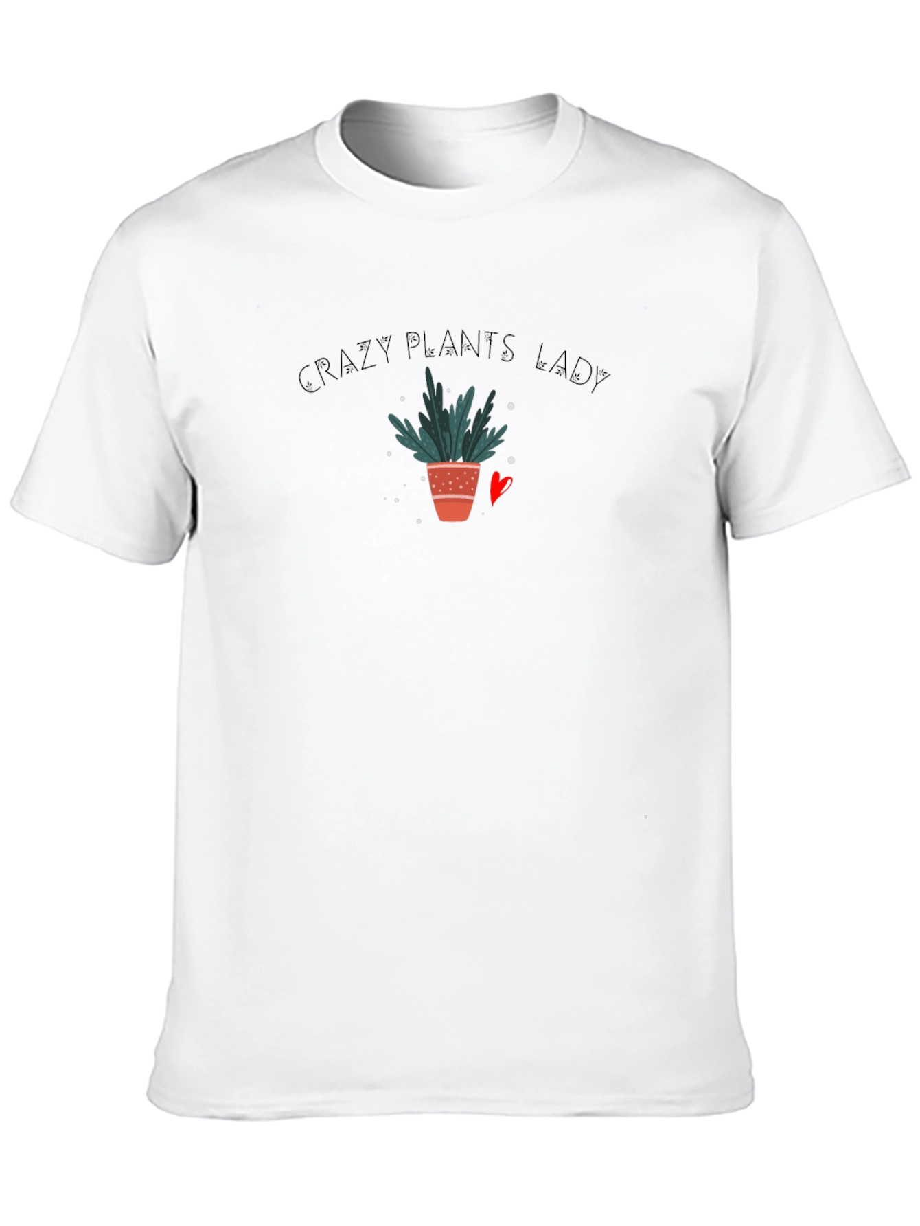 Crazy Plants Lady Graphic Tee - Houseplant Lover Shirt