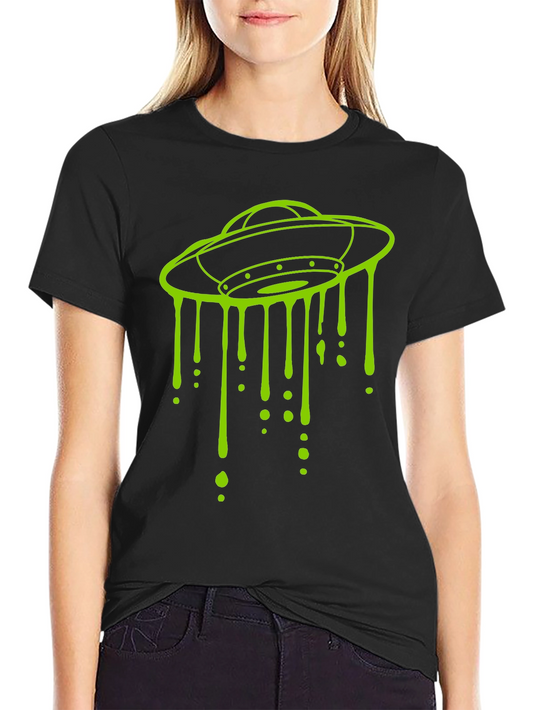 UFO Drip Graphic Tee - Mens Black T-Shirt