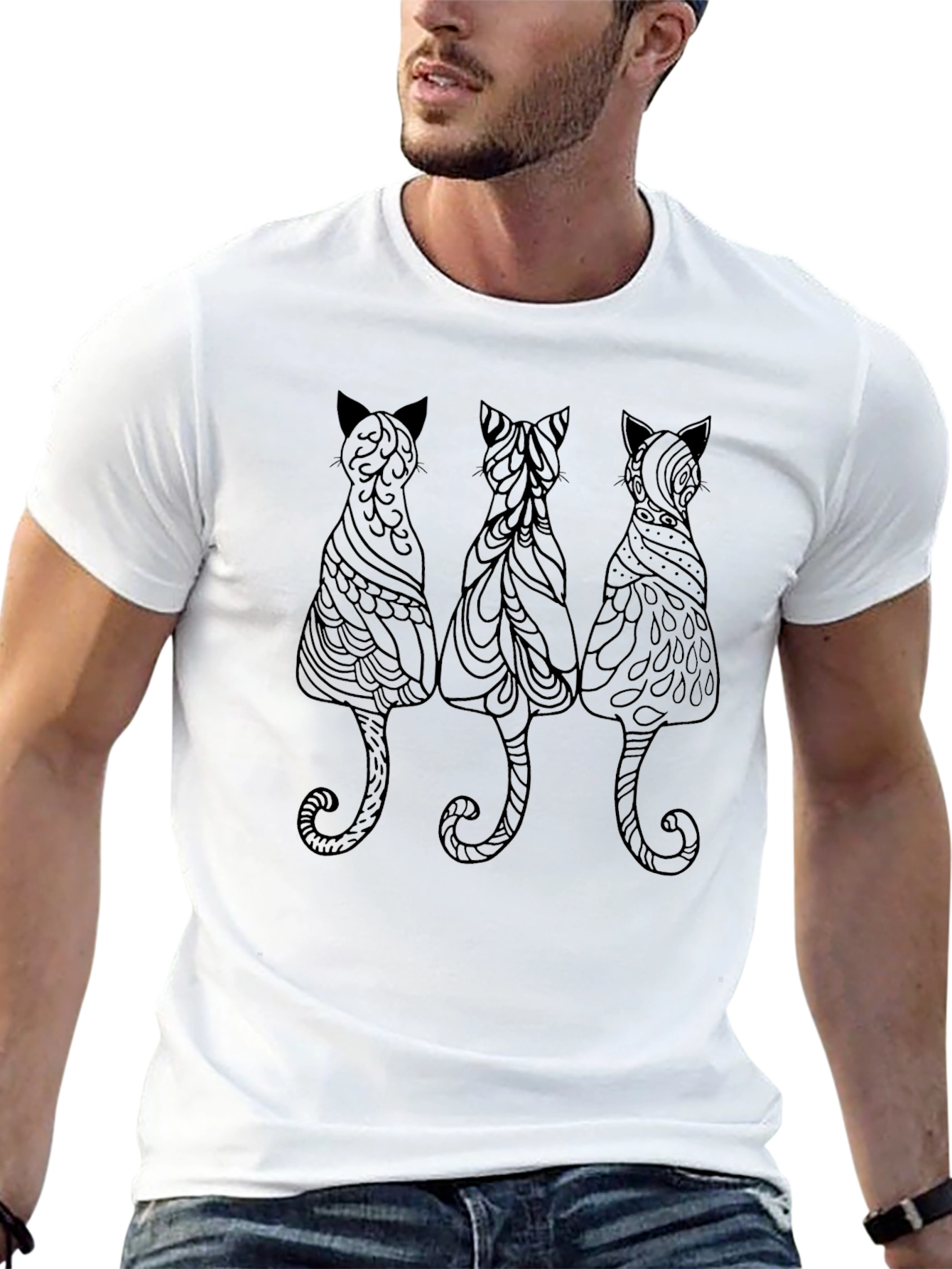 Black Cat Trio Graphic Tee