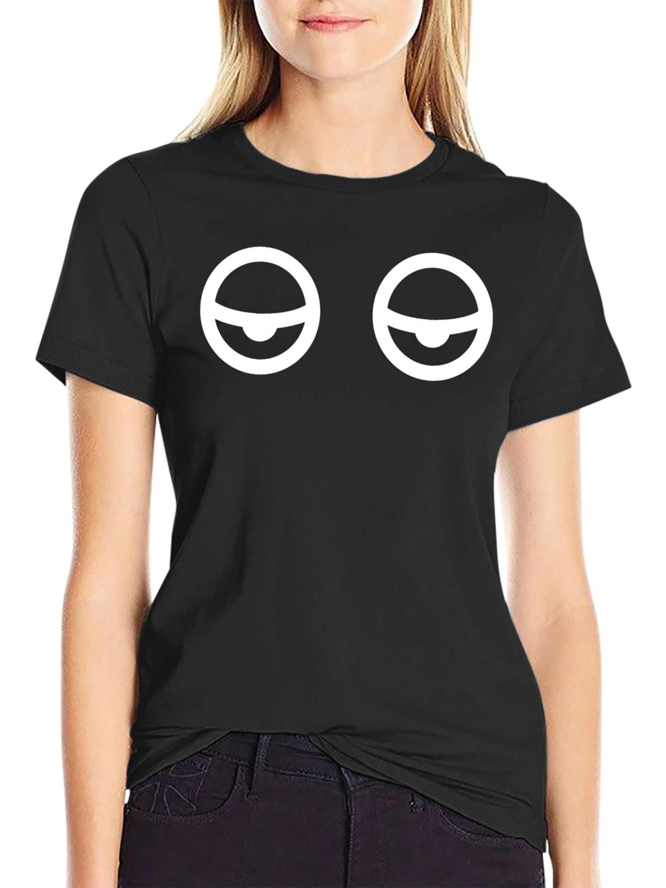 Minimalist Sleepy Eyes Graphic T-Shirt