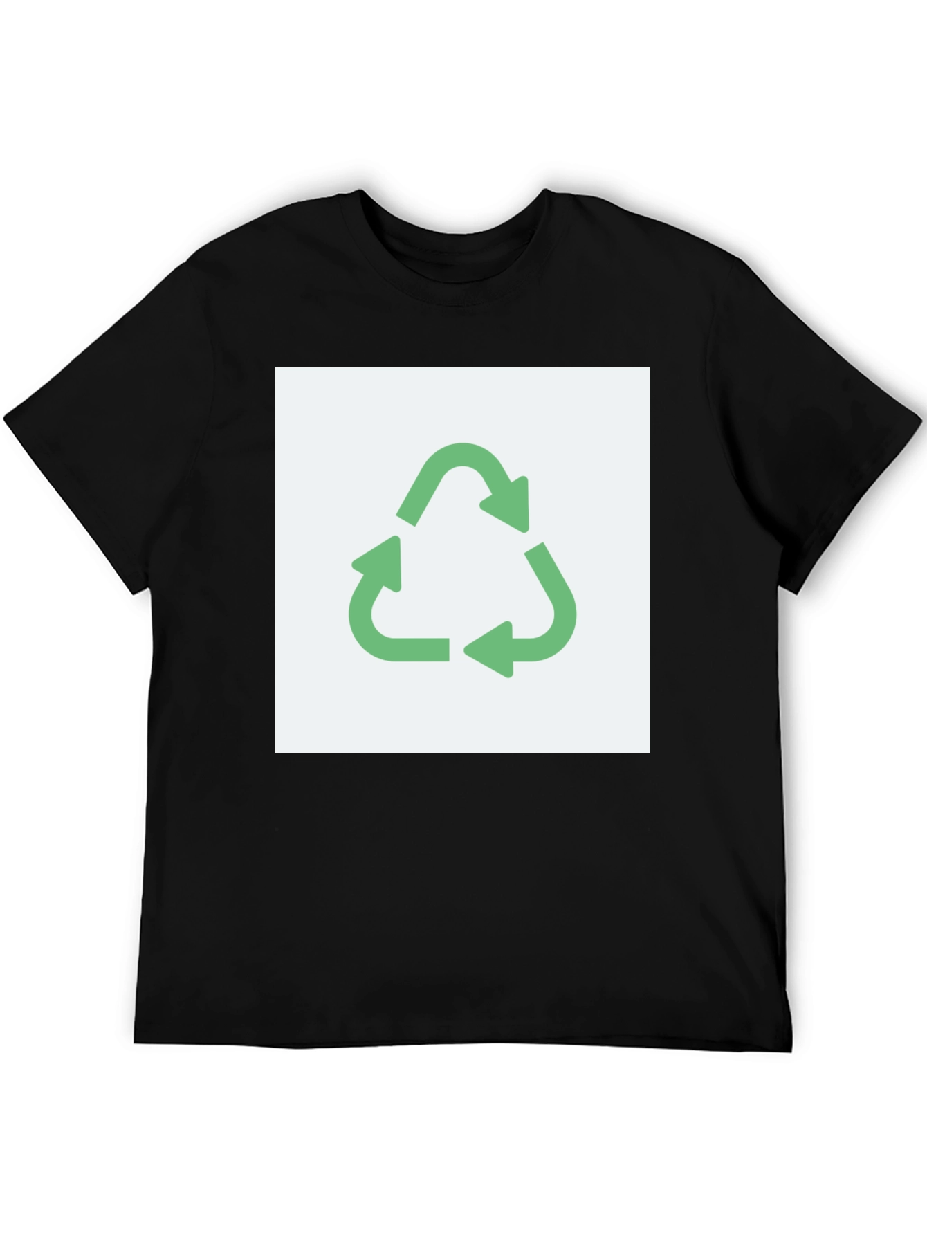Eco-Friendly Recycle Symbol Graphic T-Shirt