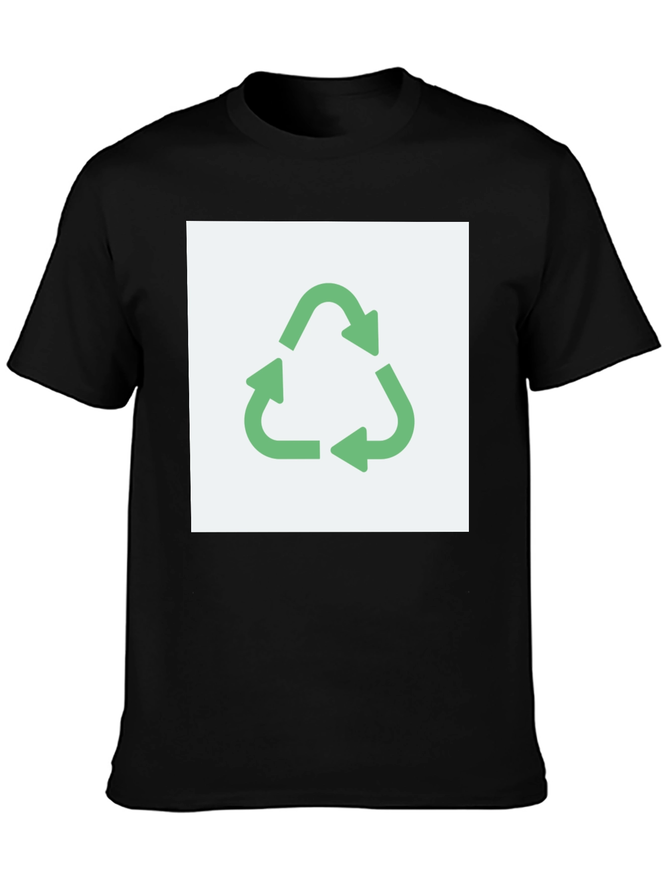 Eco-Friendly Recycle Symbol Graphic T-Shirt