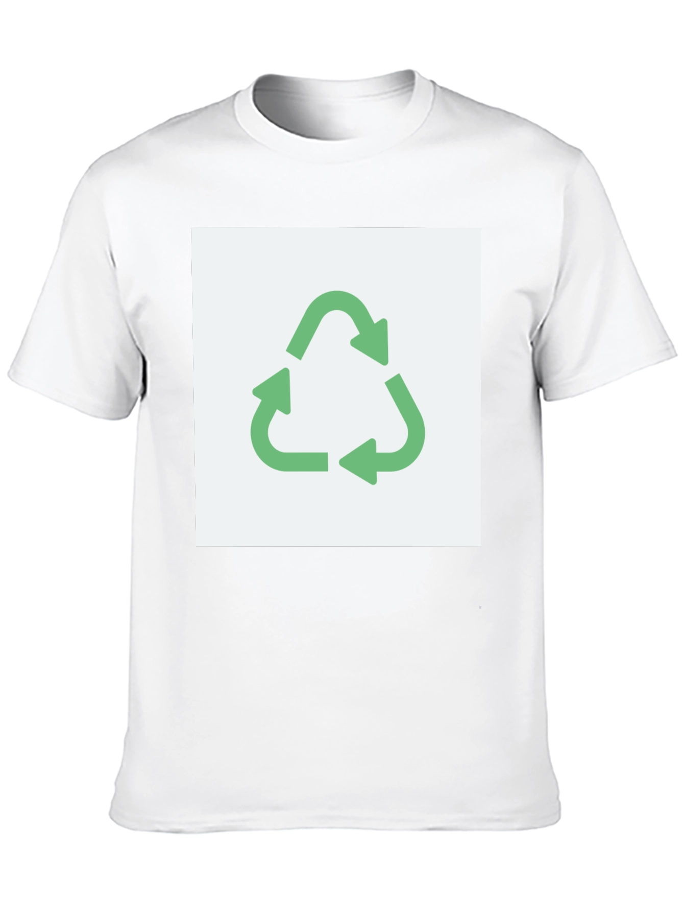 Eco-Friendly Recycle Symbol Graphic T-Shirt