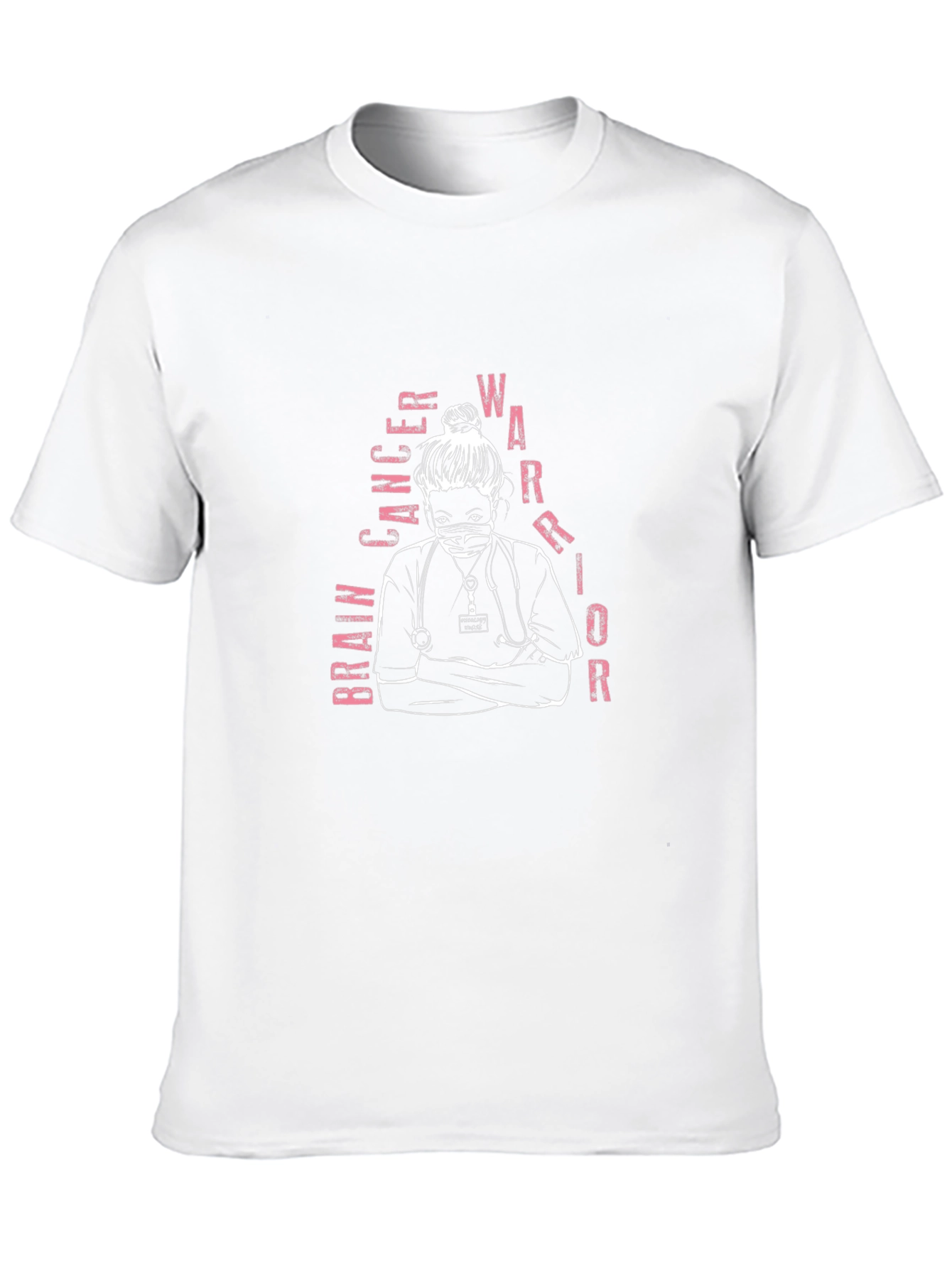 Brain Cancer Warrior Nurse T-Shirt