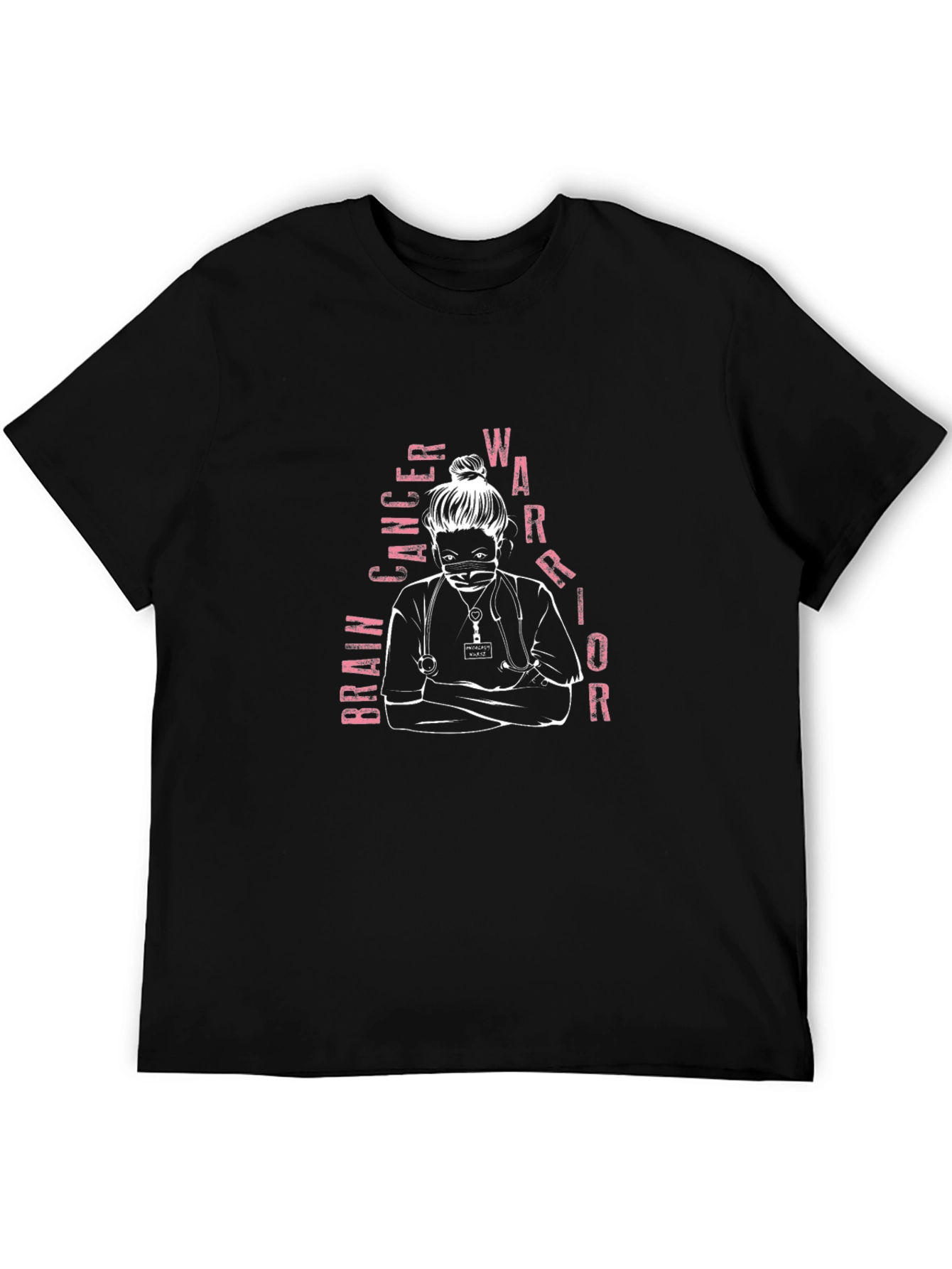 Brain Cancer Warrior Nurse T-Shirt