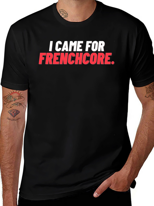 Frenchcore Fan T-Shirt - Black Crew Neck