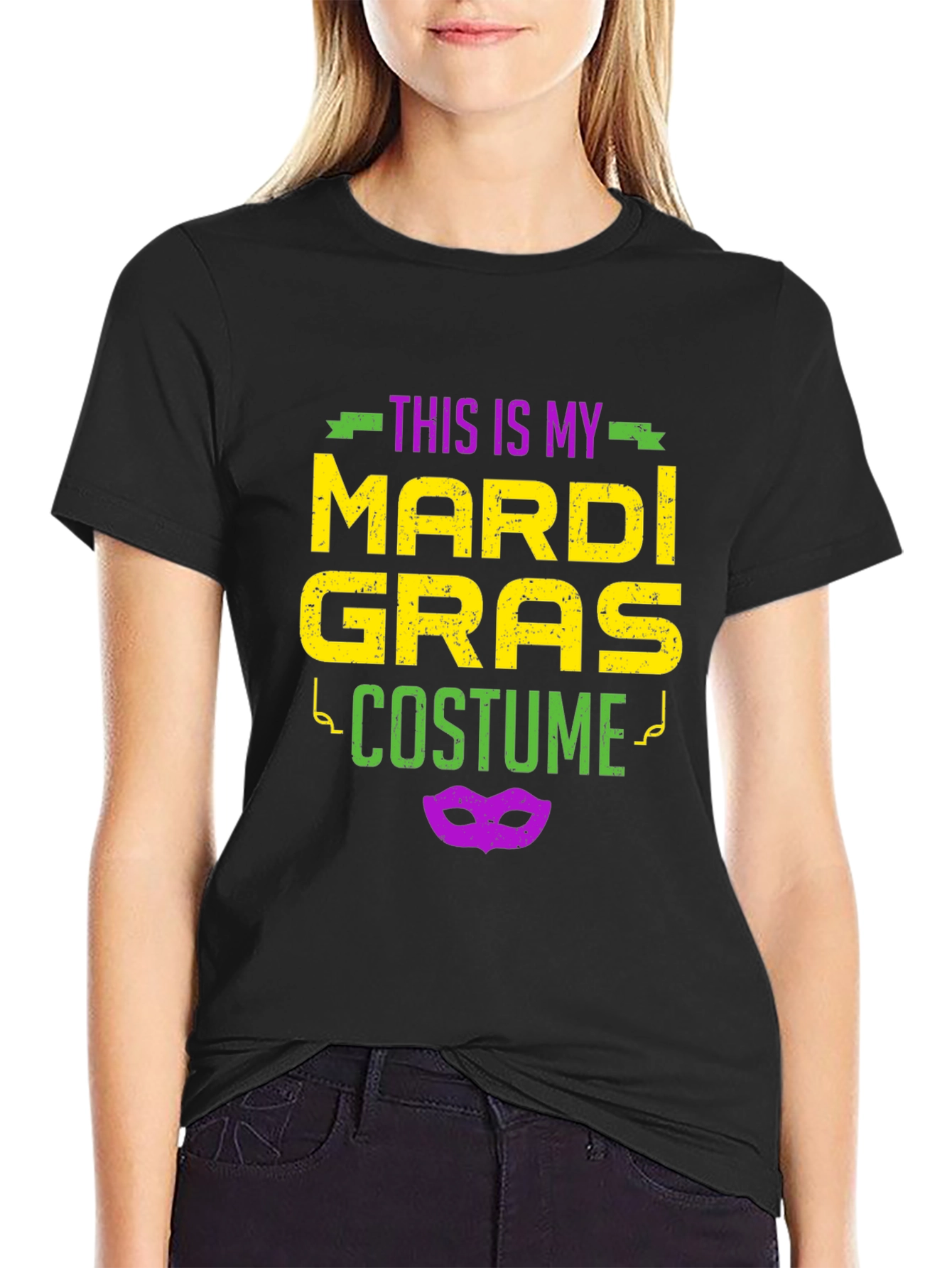 Mardi Gras Costume Graphic T-Shirt