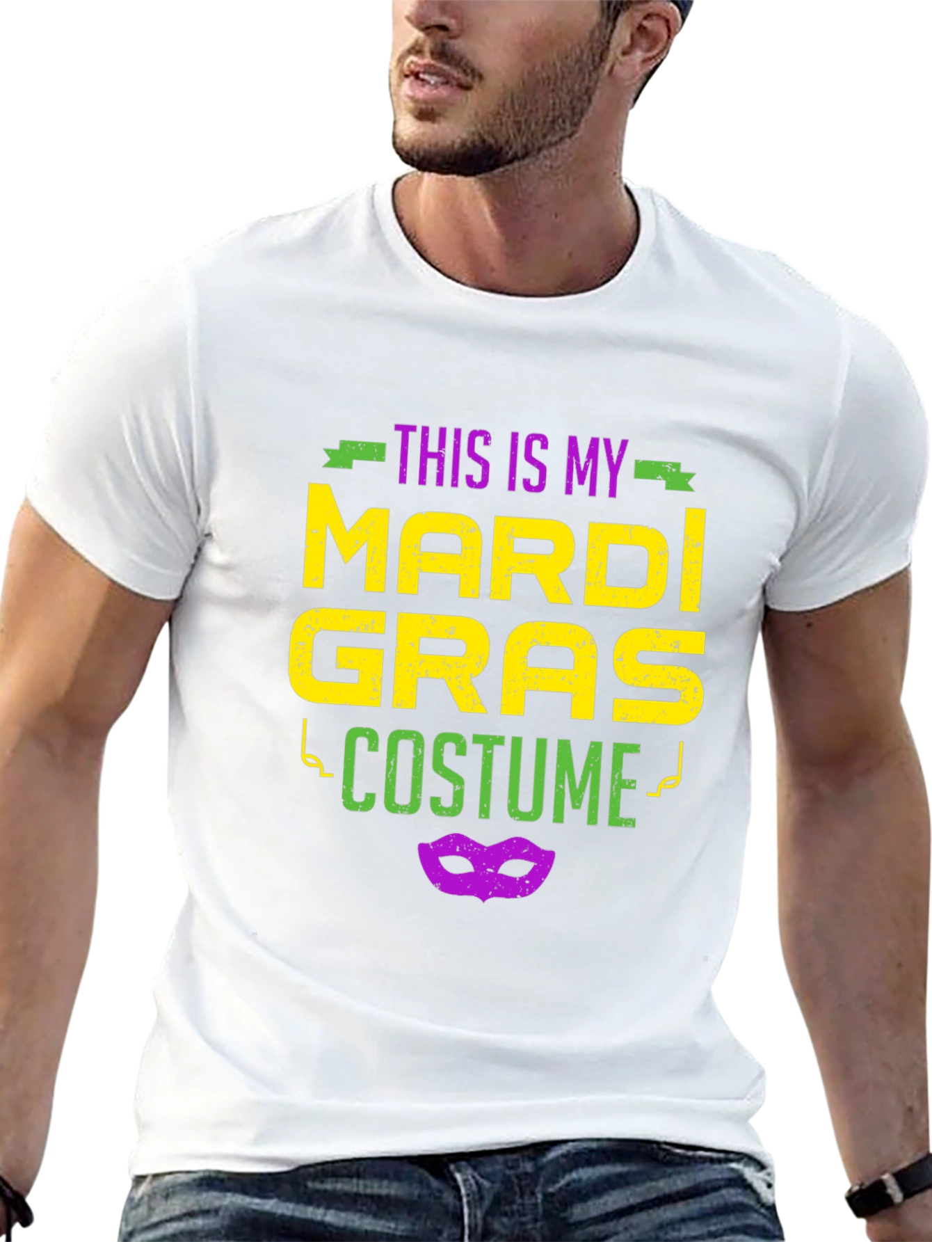 Mardi Gras Costume Graphic T-Shirt