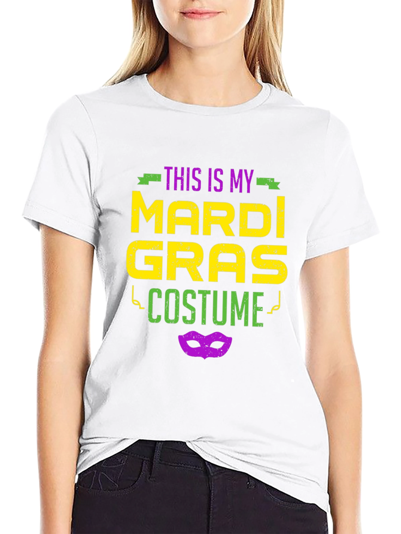 Mardi Gras Costume Graphic T-Shirt