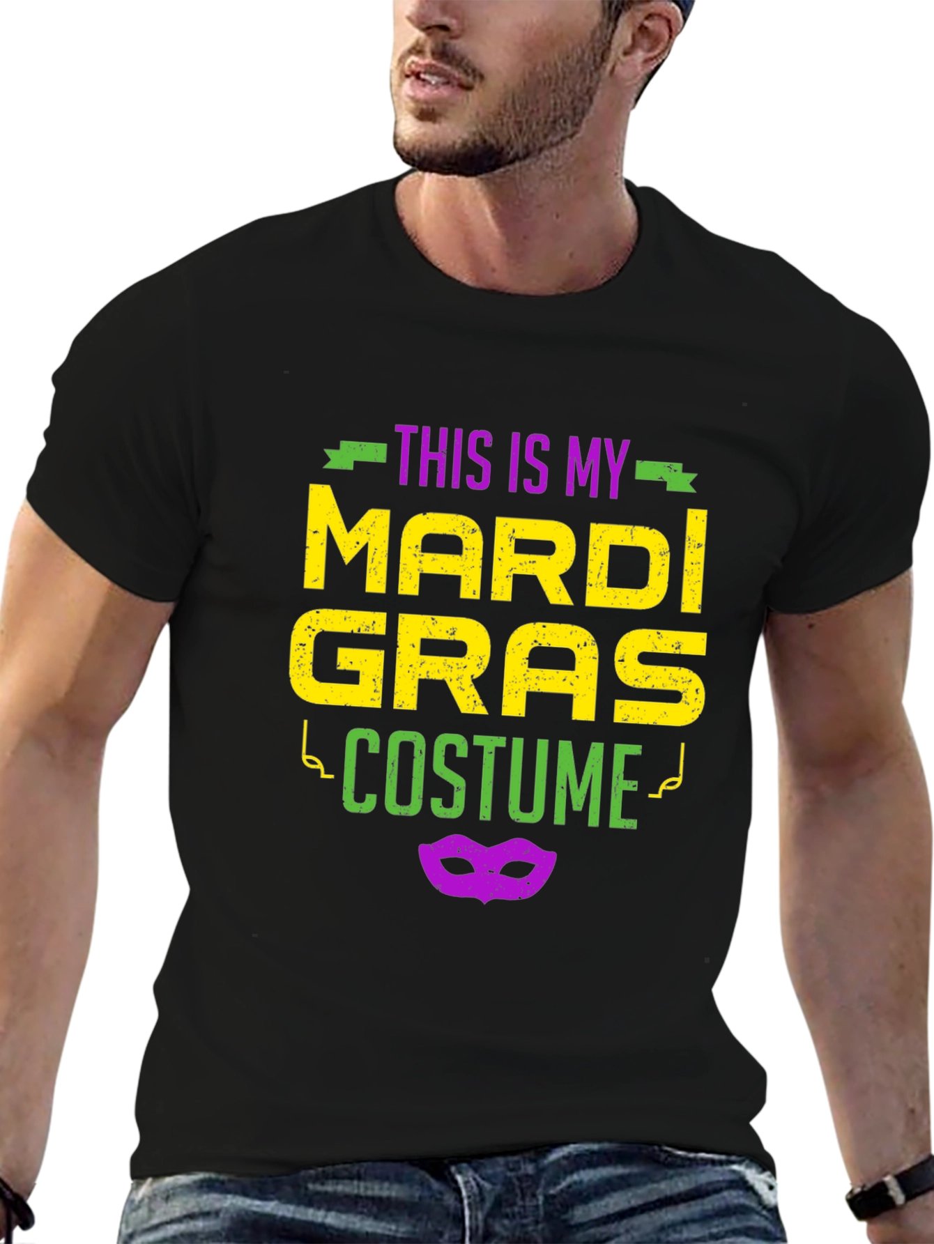 Mardi Gras Costume Graphic T-Shirt