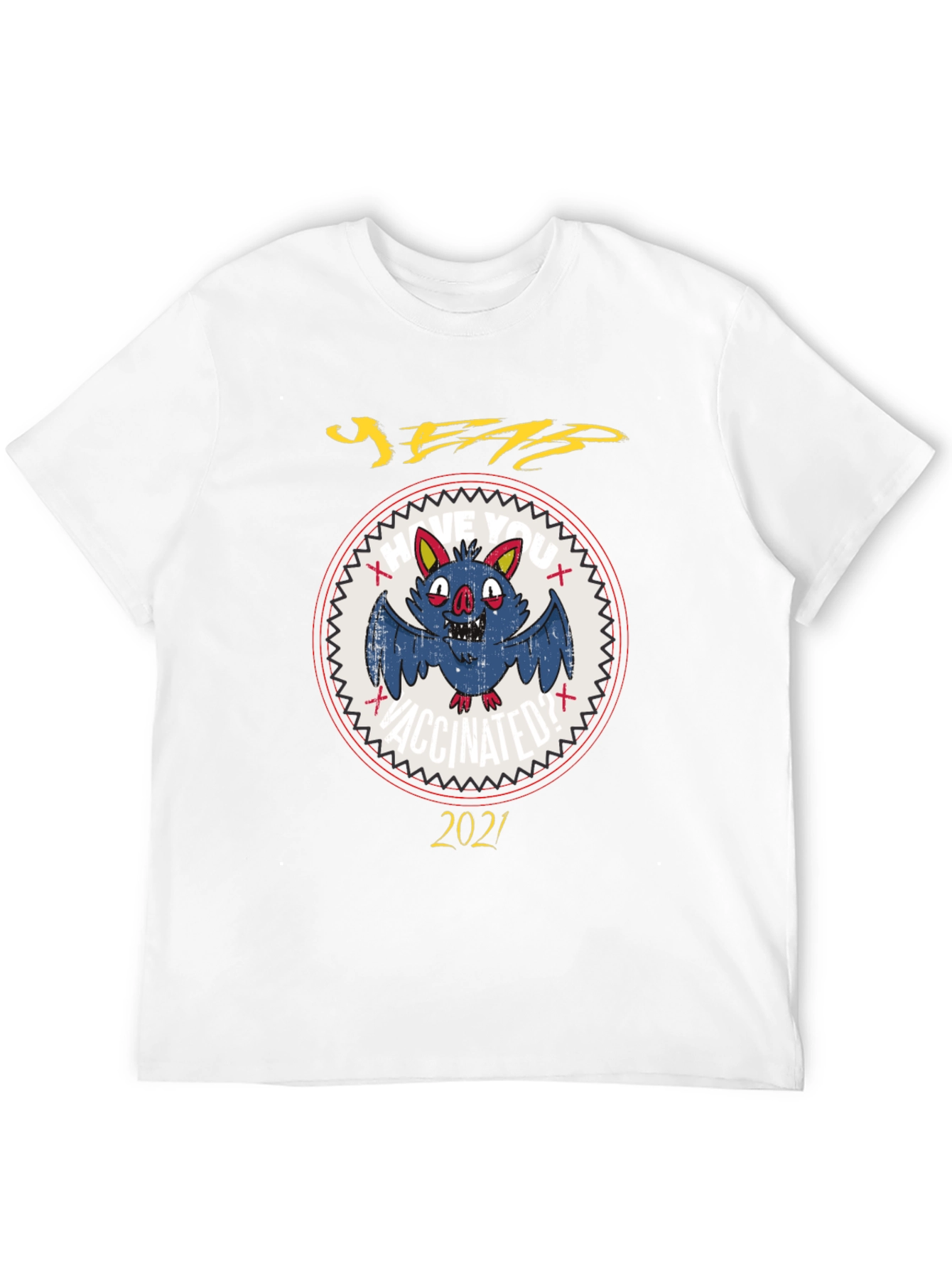 Vaccinated Bat 2021 Graphic Tee