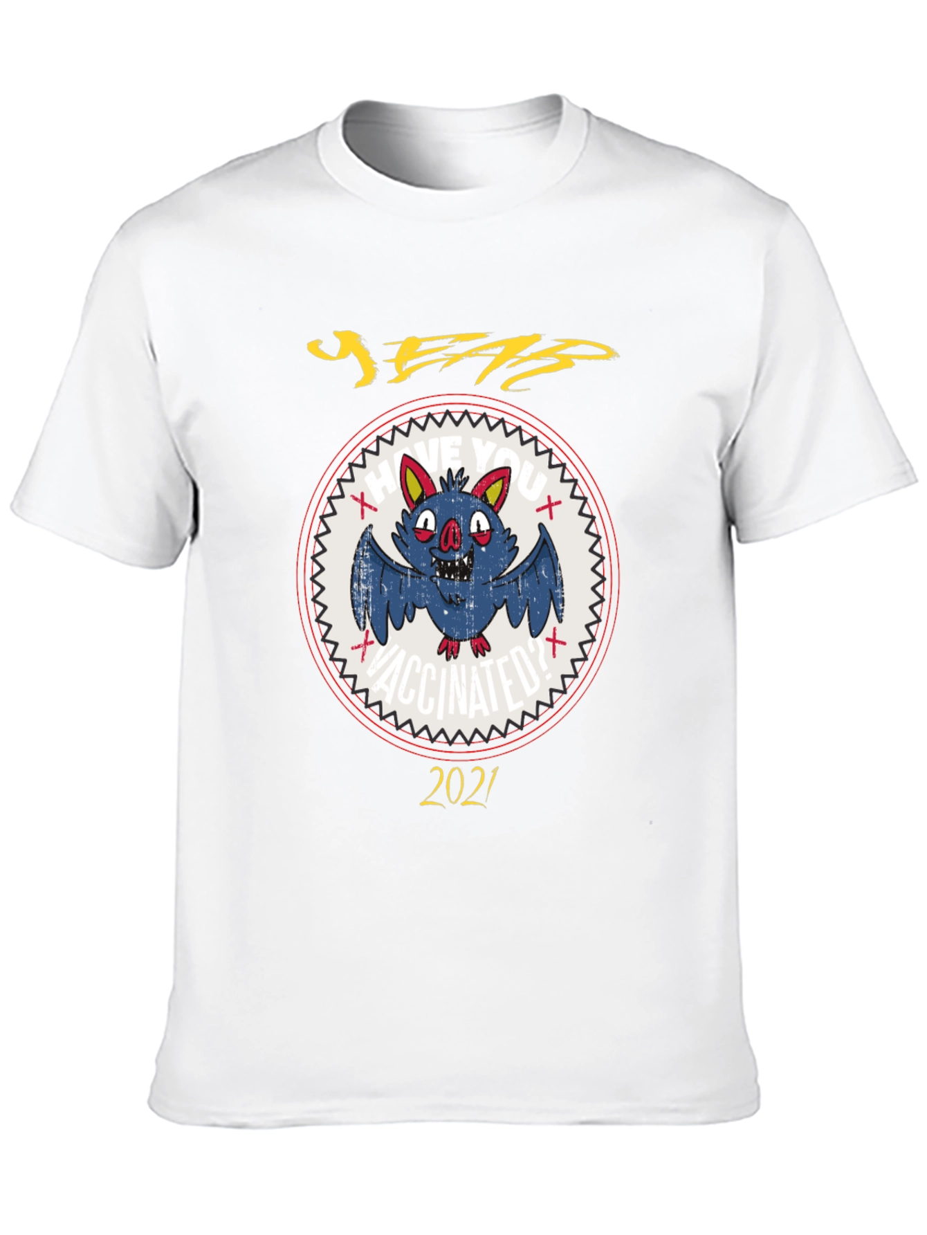 Vaccinated Bat 2021 Graphic Tee