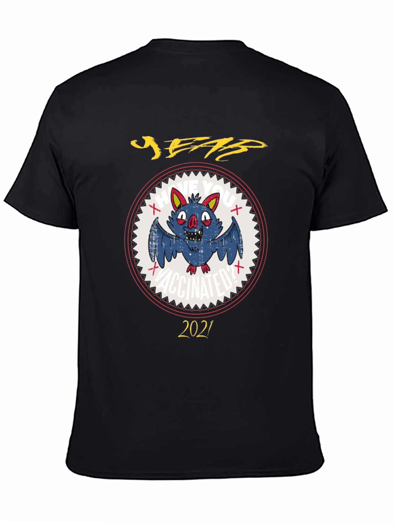 Vaccinated Bat 2021 Graphic Tee