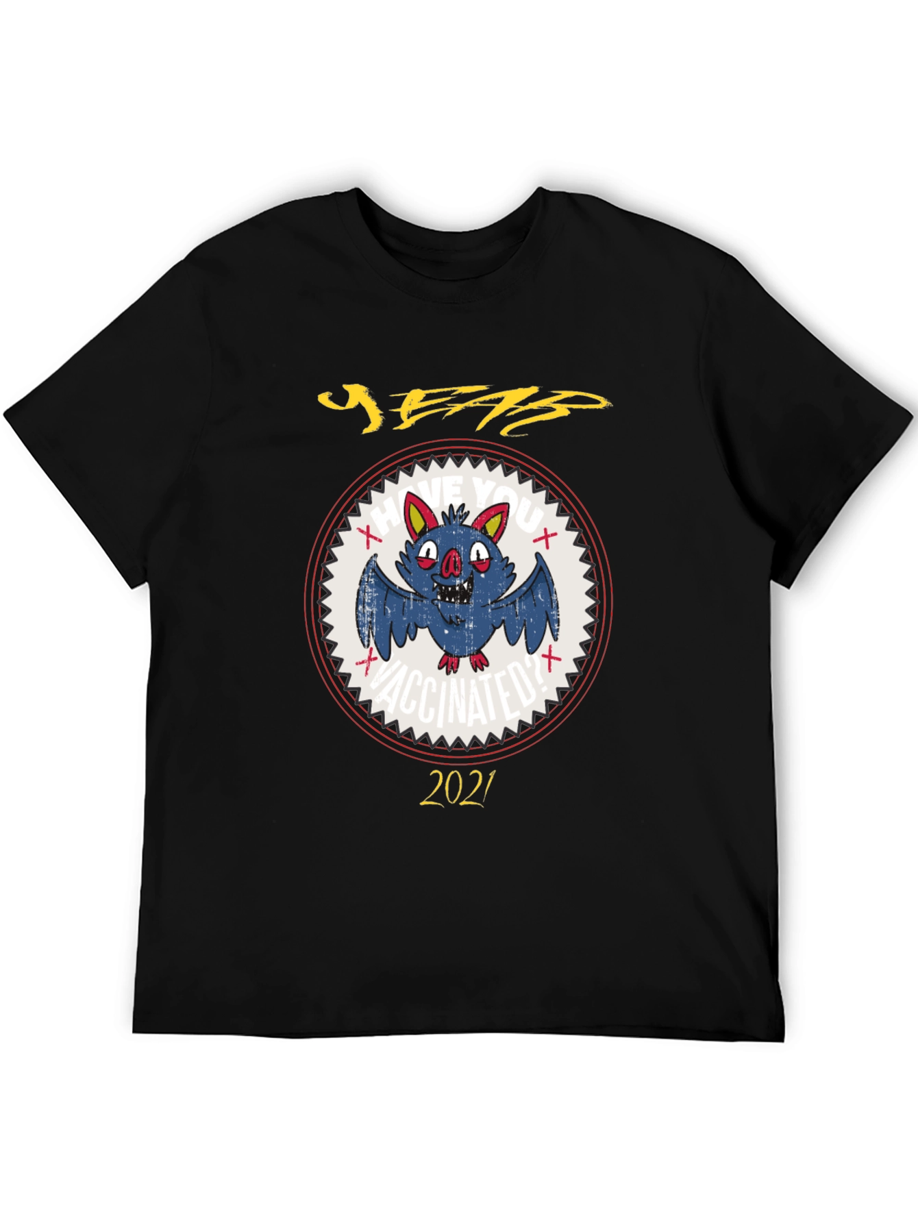 Vaccinated Bat 2021 Graphic Tee