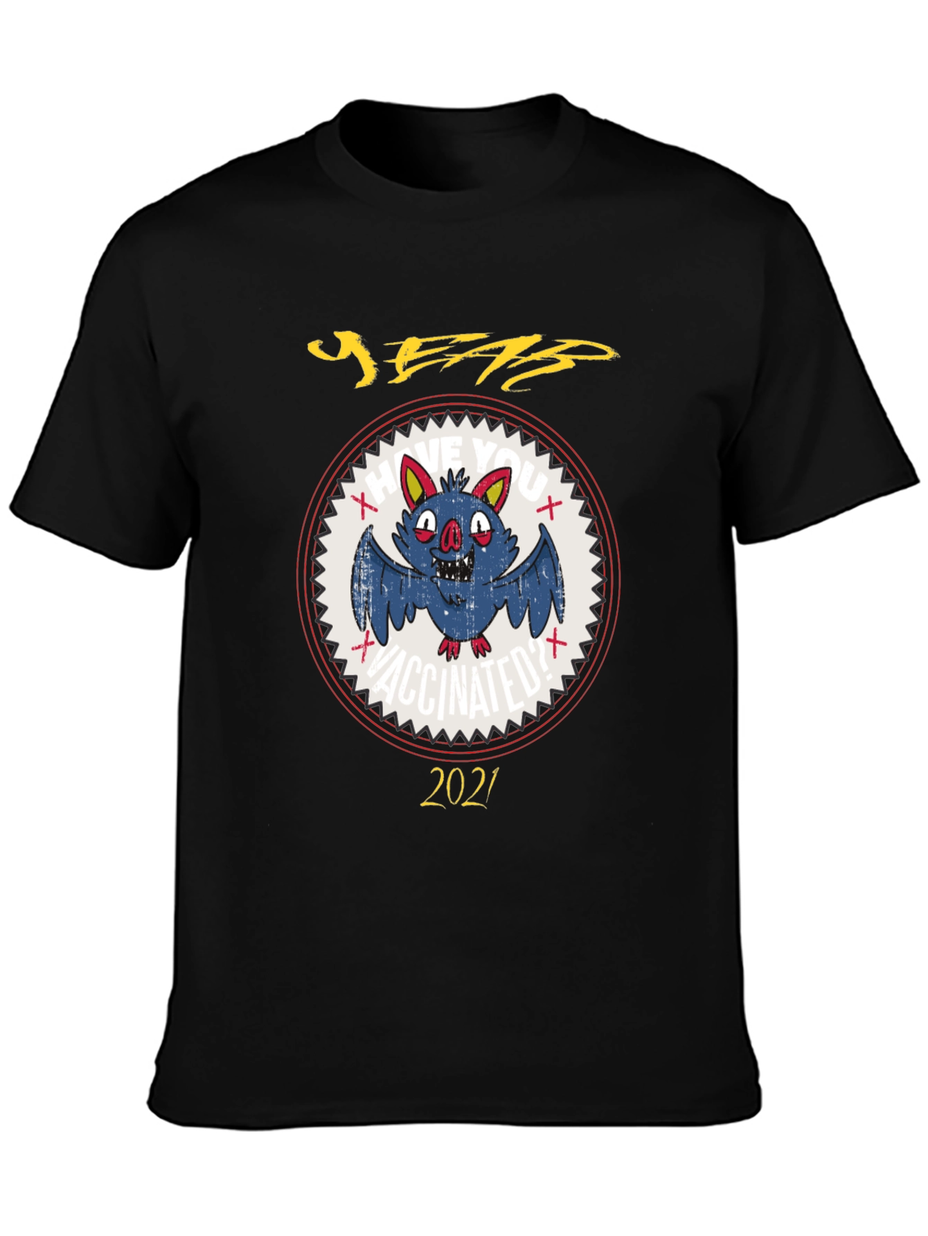 Vaccinated Bat 2021 Graphic Tee