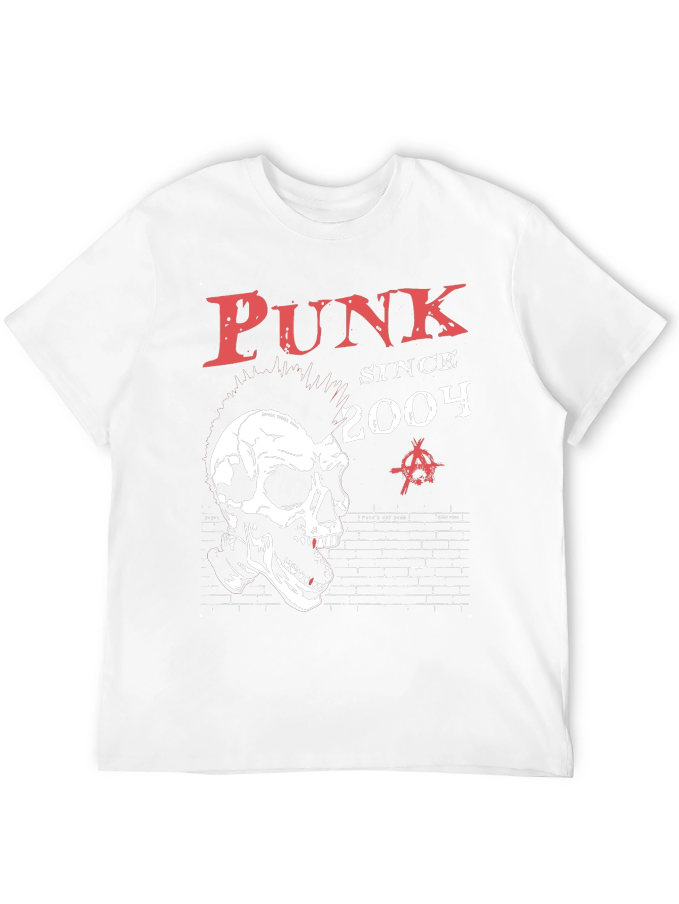 Punk Since 2004 Skull Graphic T-Shirt