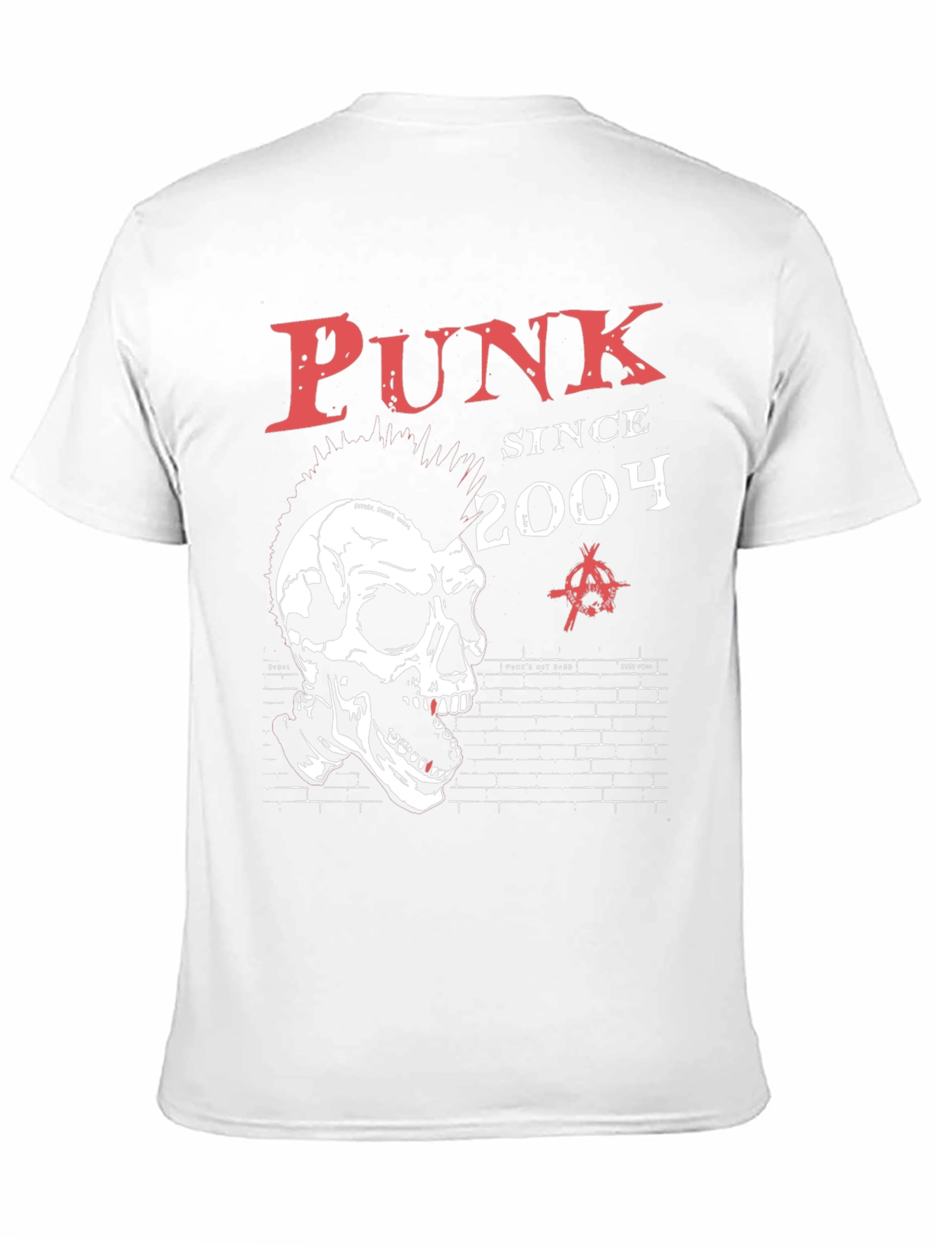 Punk Since 2004 Skull Graphic T-Shirt