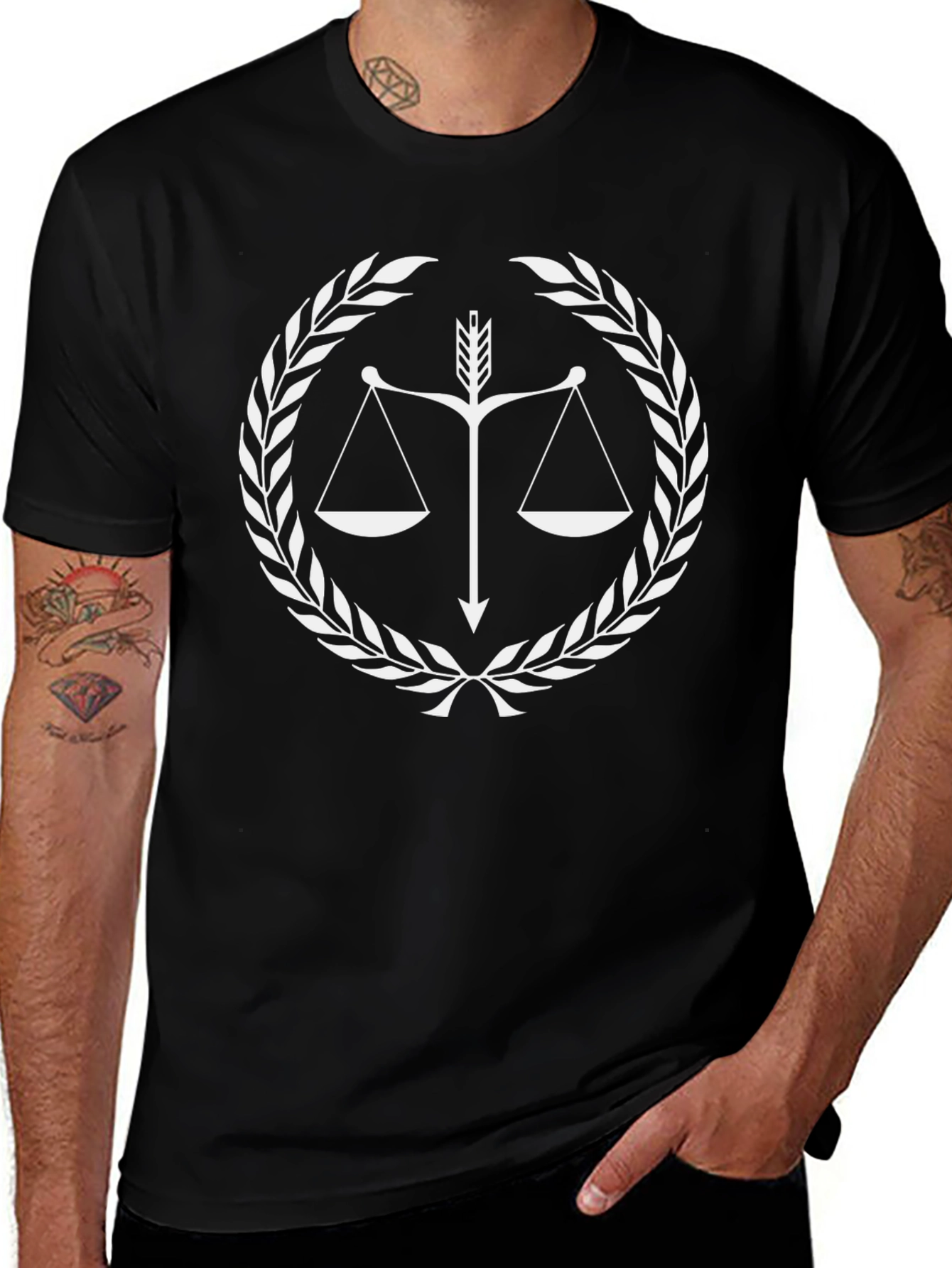 Scales of Justice T-Shirt - Law Symbol Tee