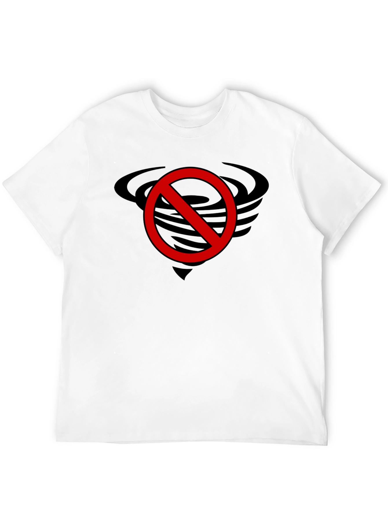 No Tornado Black Graphic Tee