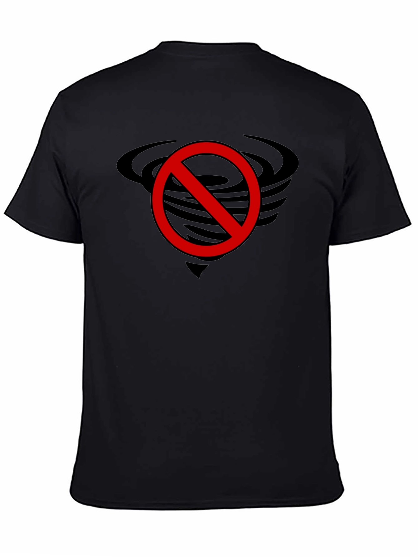No Tornado Black Graphic Tee