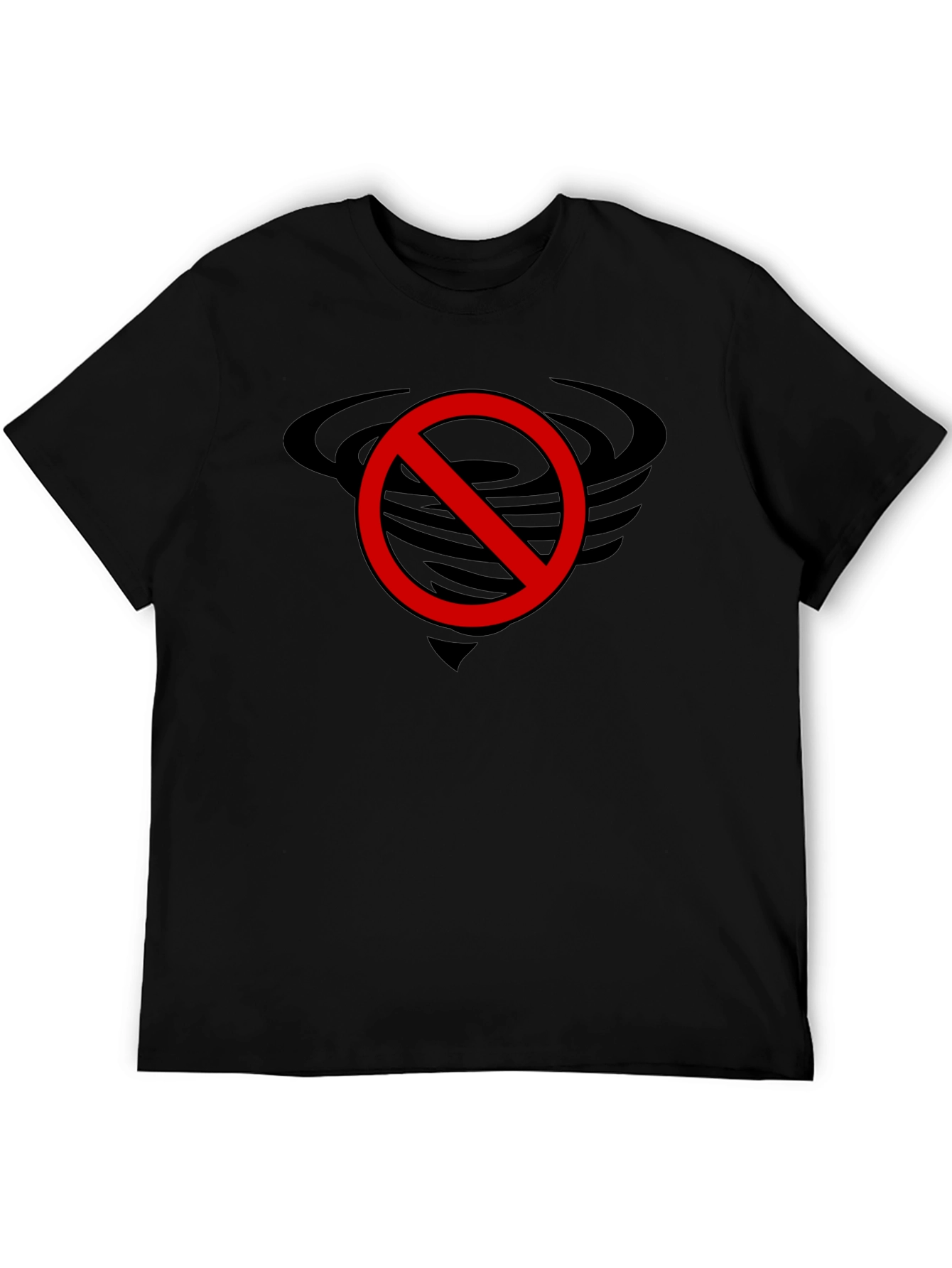 No Tornado Black Graphic Tee