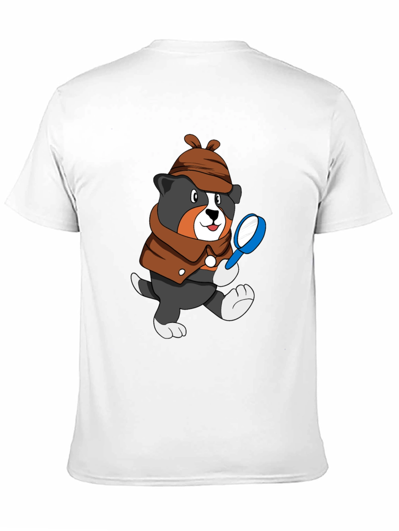 Detective Dog T-Shirt - Cartoon Puppy Sleuth Tee