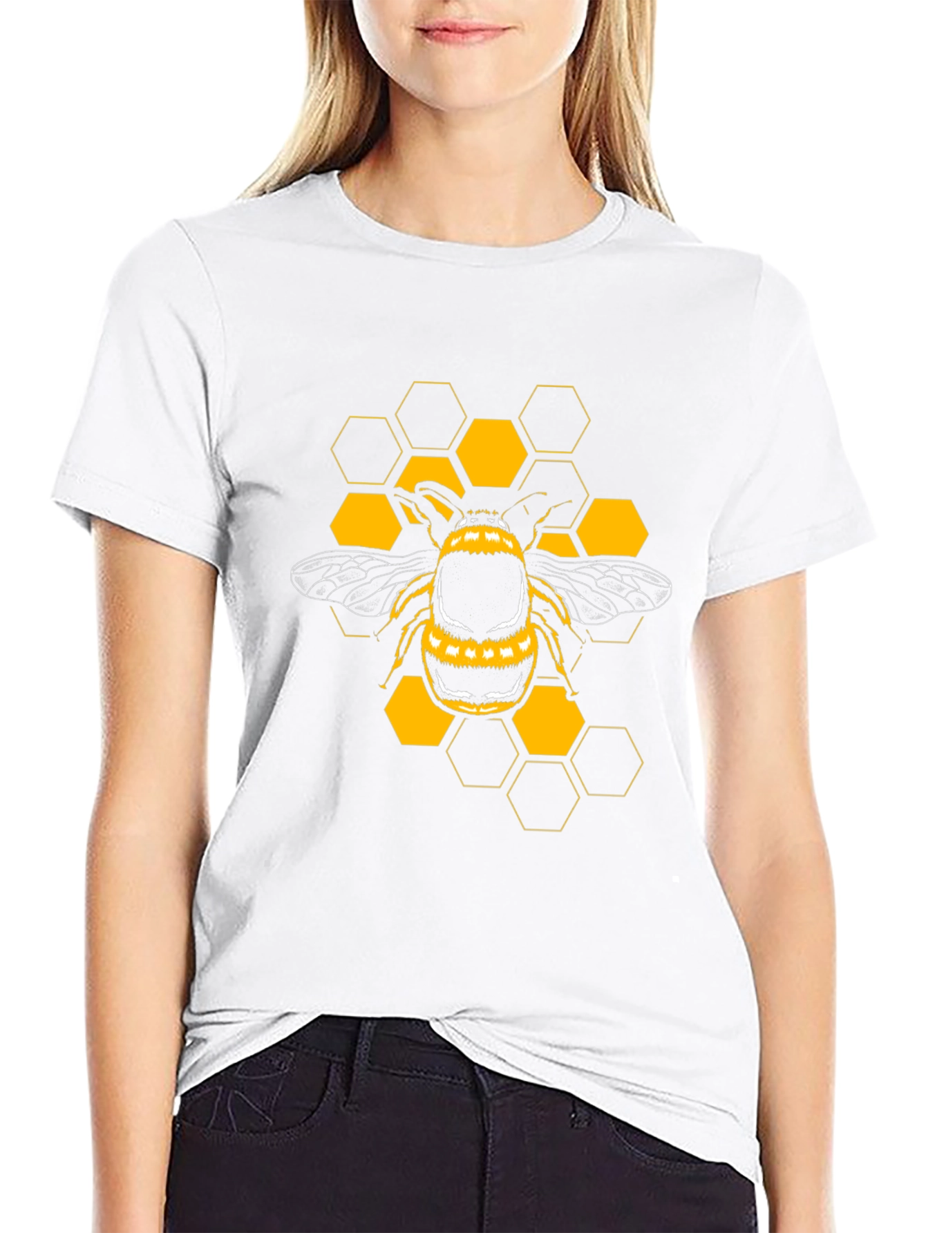 Bee Graphic Black T-Shirt