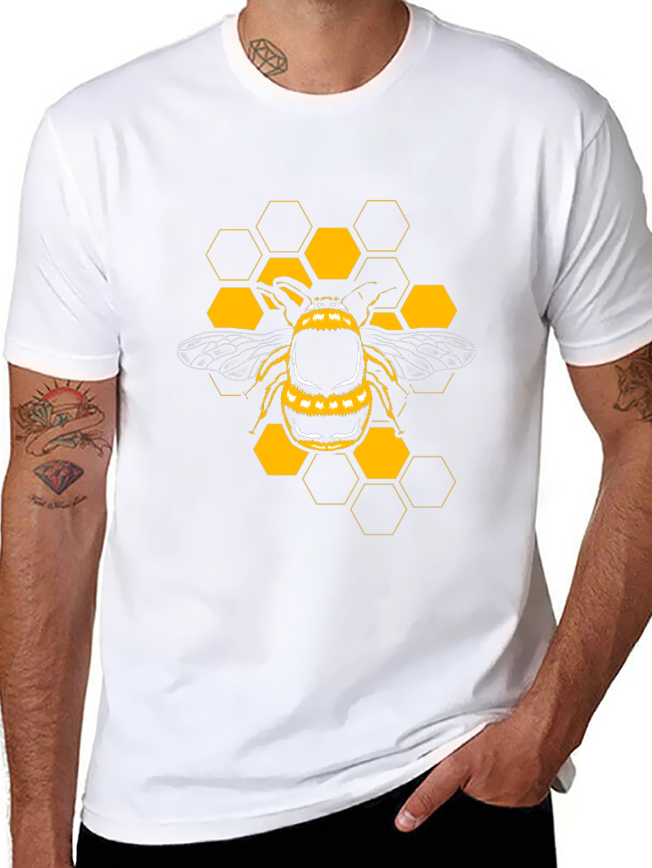 Bee Graphic Black T-Shirt