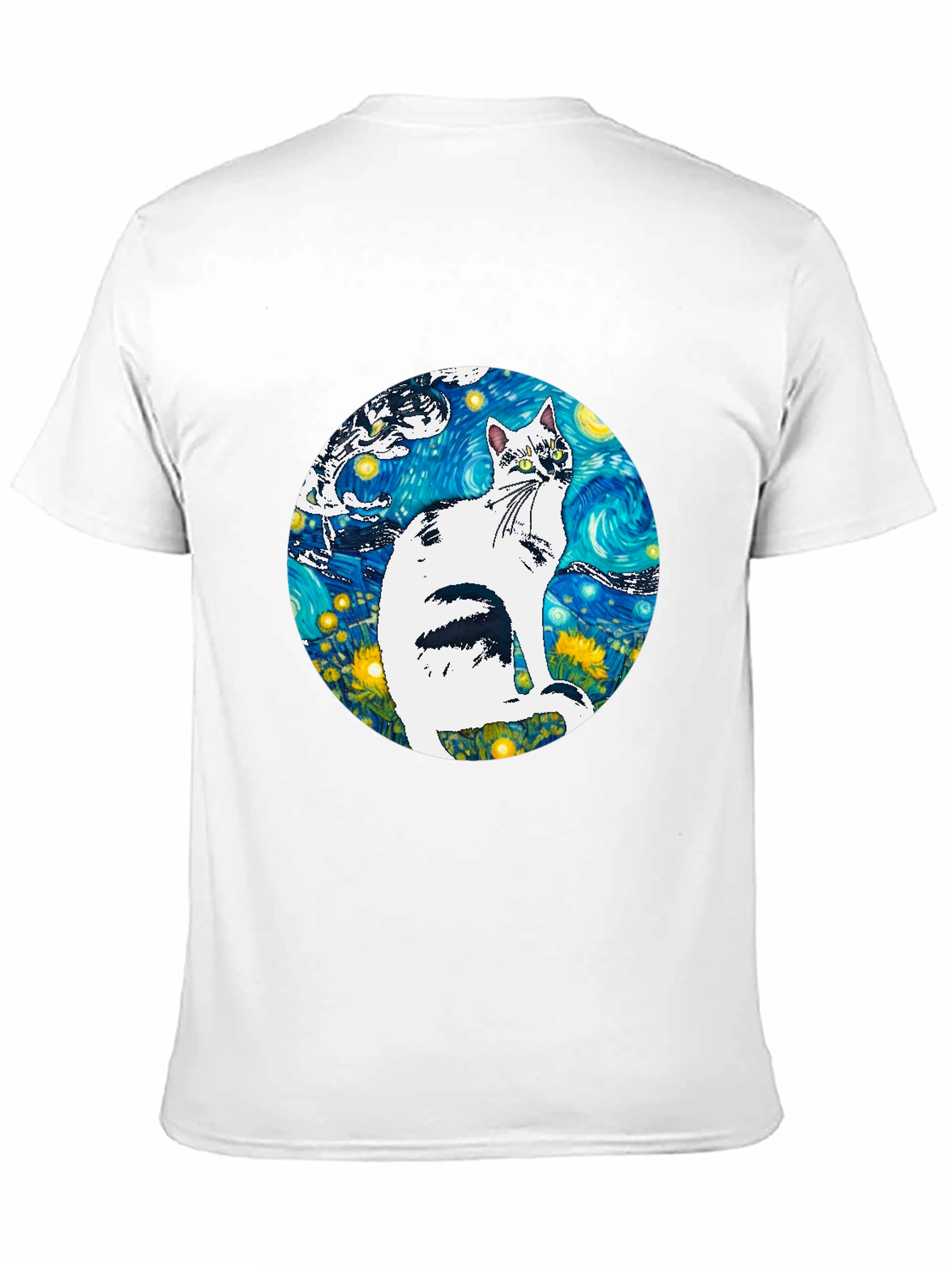 Starry Night Cat T-Shirt