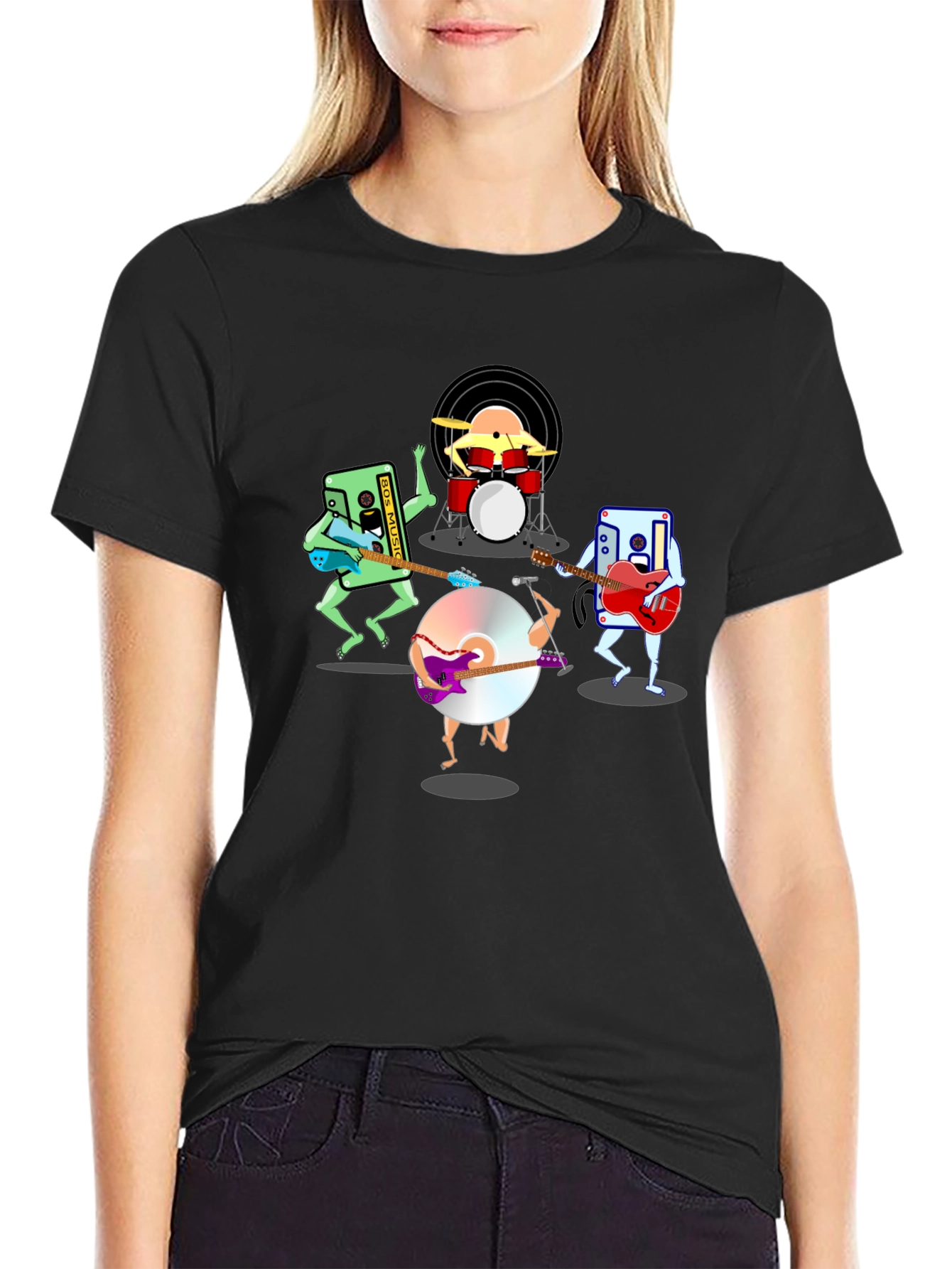 Retro Music Band Graphic T-Shirt