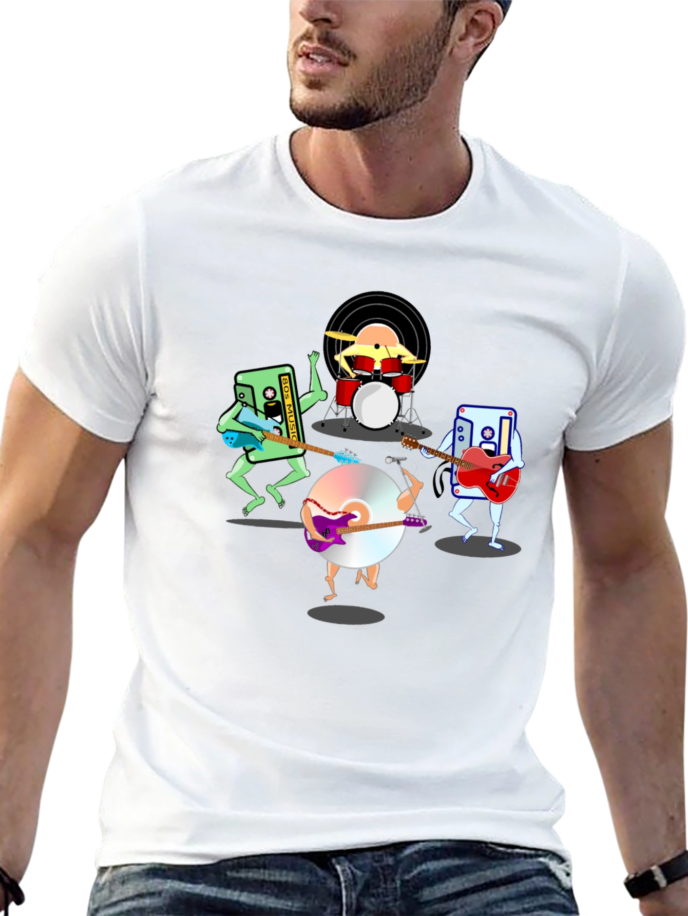 Retro Music Band Graphic T-Shirt