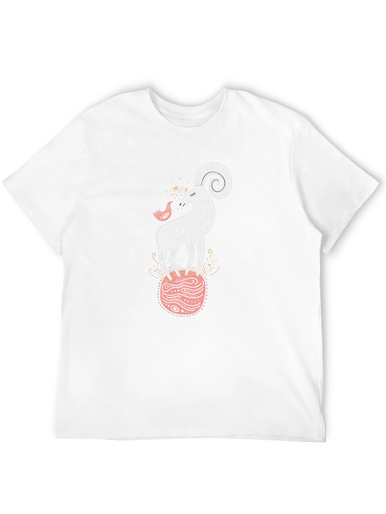 Ram on Pink Planet Graphic Tee