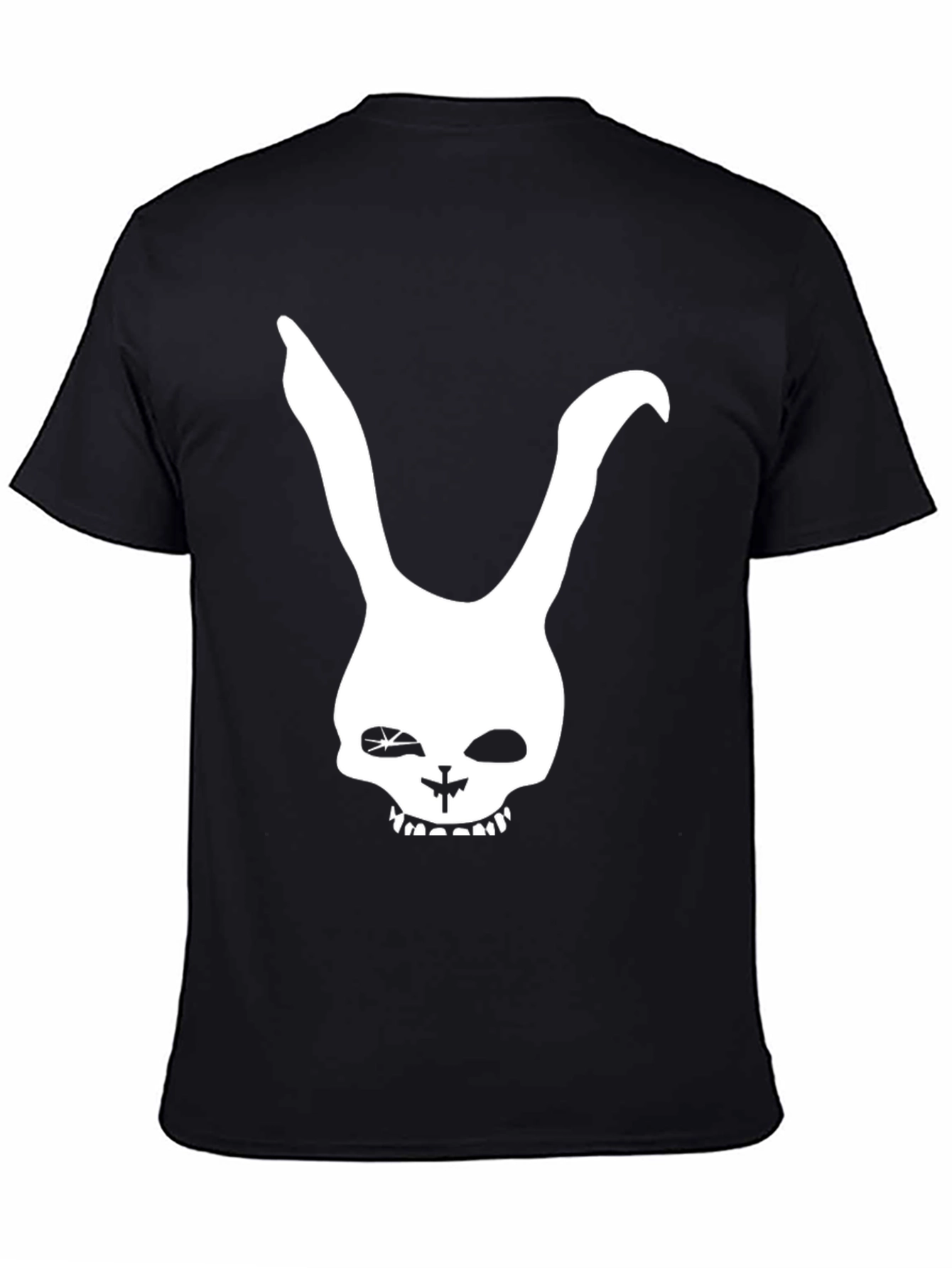 Black Bunny Skull Graphic Tee