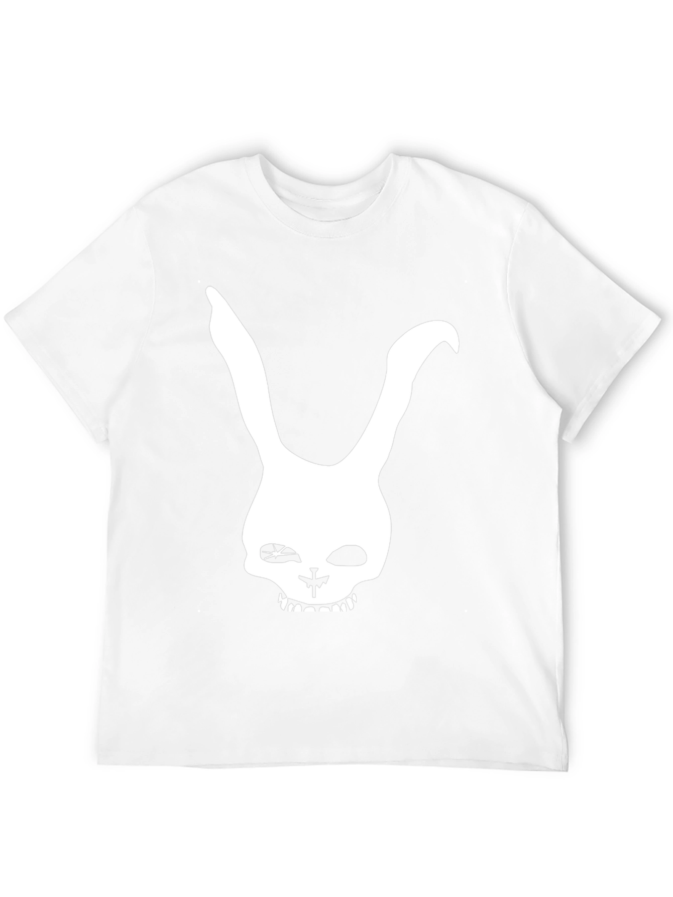 Black Bunny Skull Graphic Tee