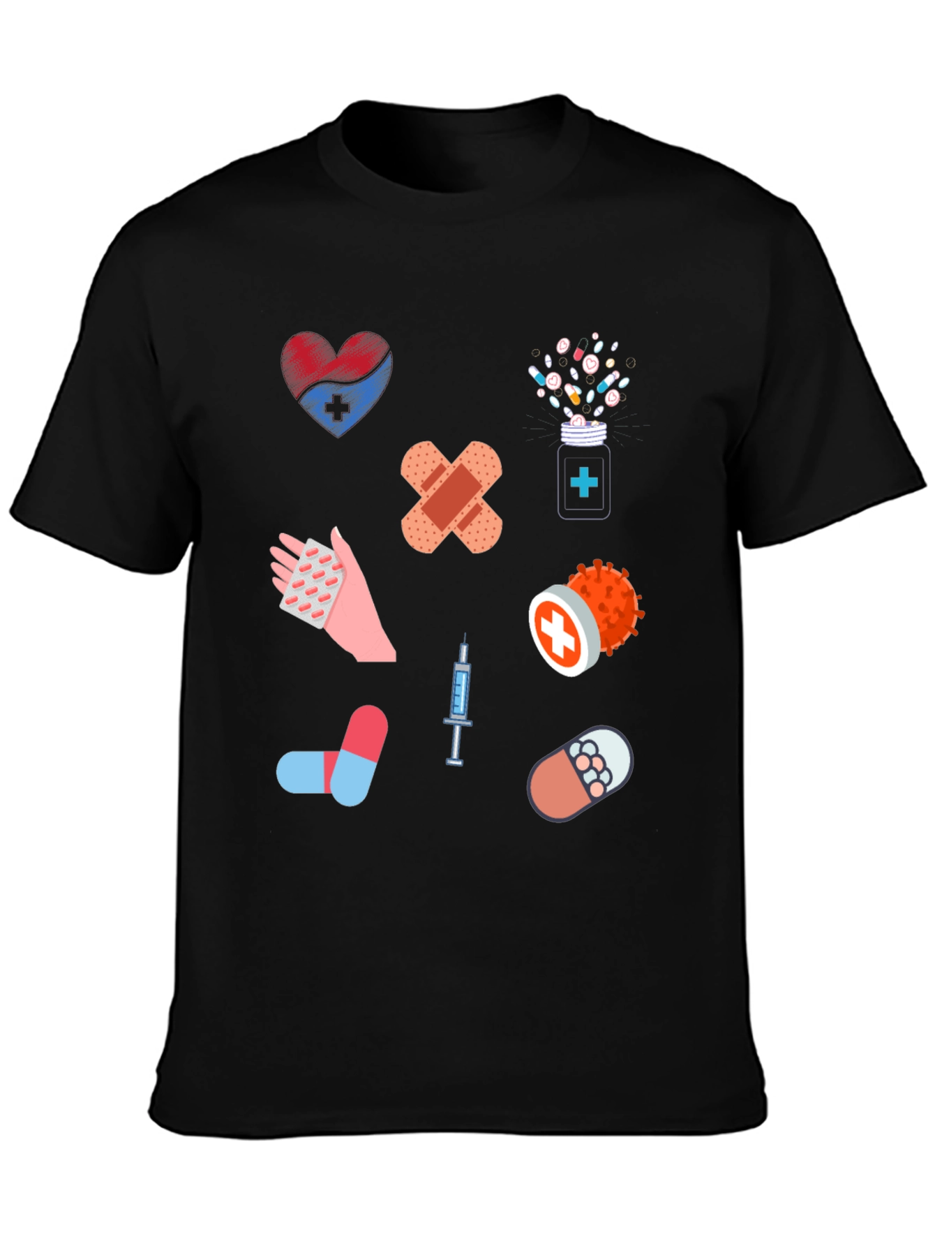 Medical Print T-Shirt - Novelty Healthcare Tee