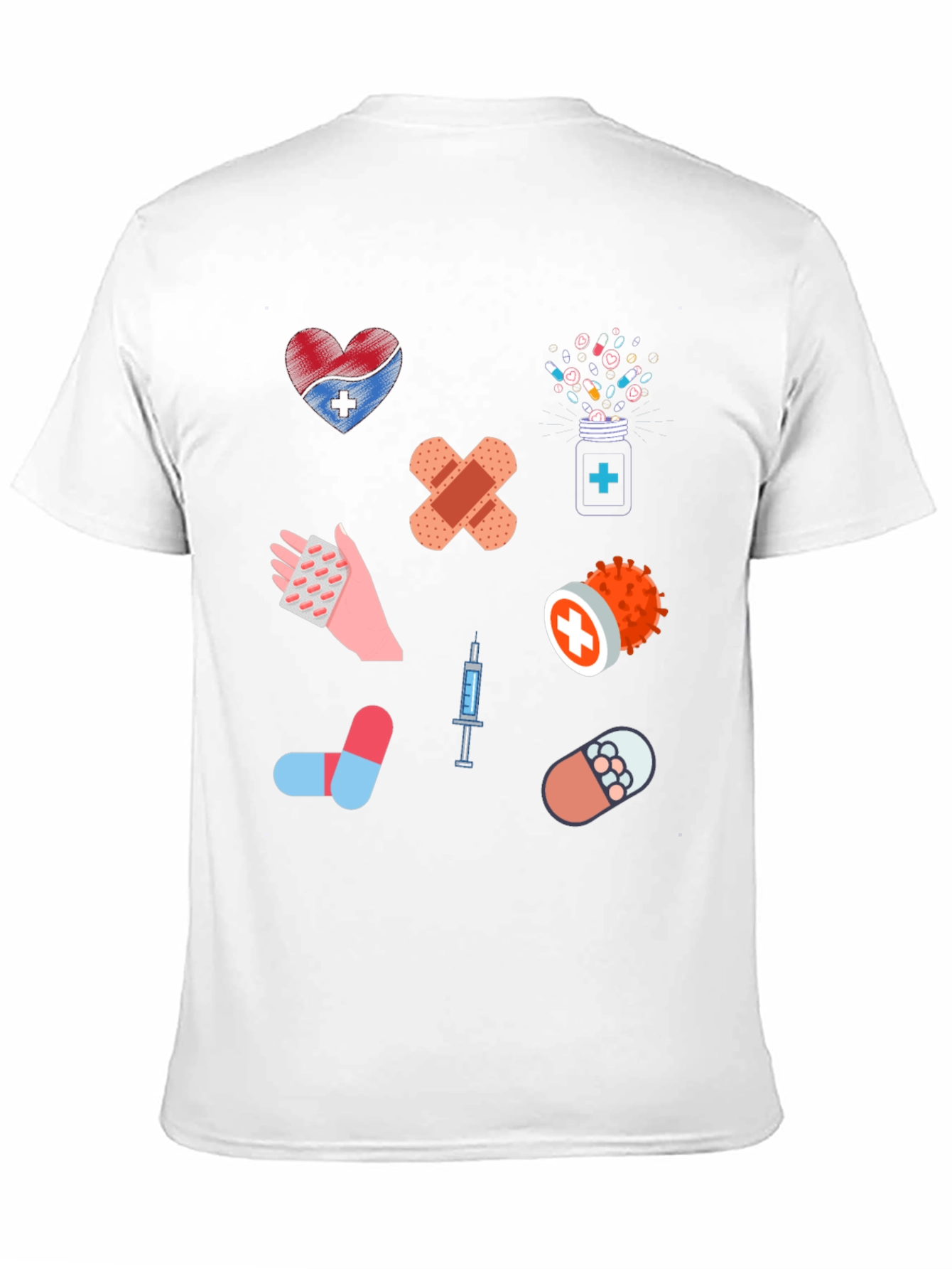 Medical Print T-Shirt - Novelty Healthcare Tee